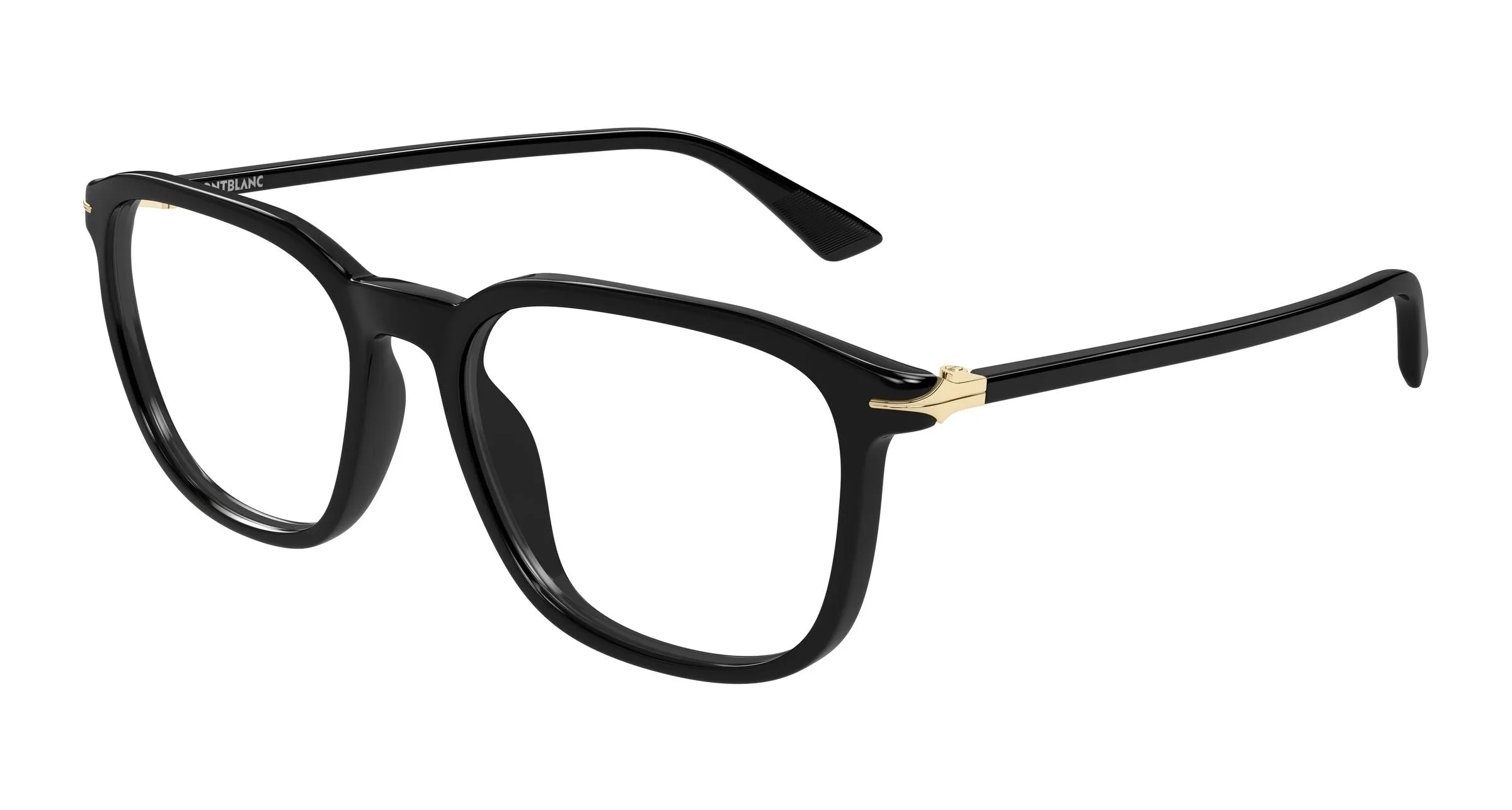 Montblanc MB0438O 001 Montature da vista Acetato Nero Trasparente Squadrata - immagine 1