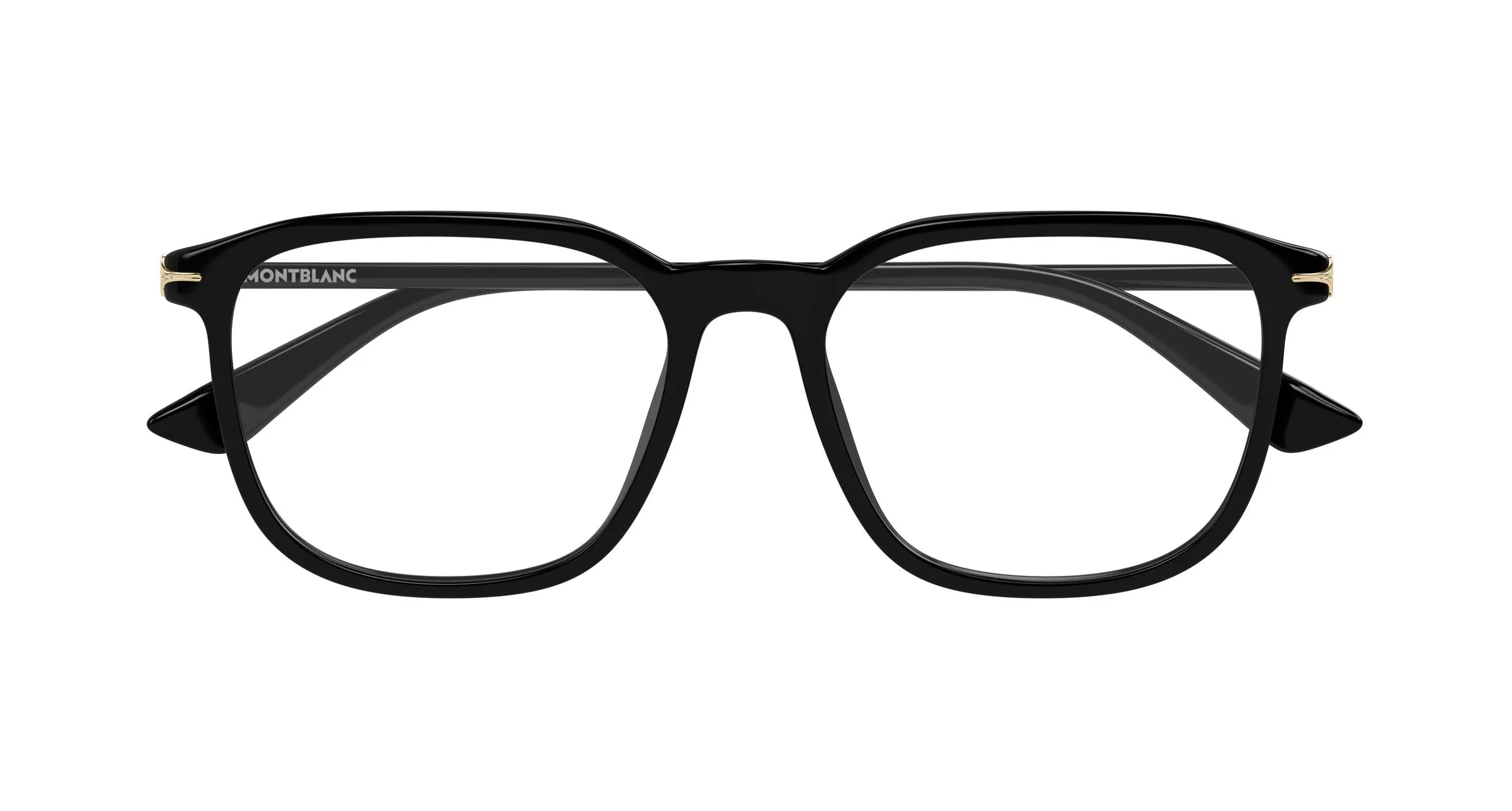 Montblanc MB0438O 001 Montature da vista Acetato Nero Trasparente Squadrata - immagine 2