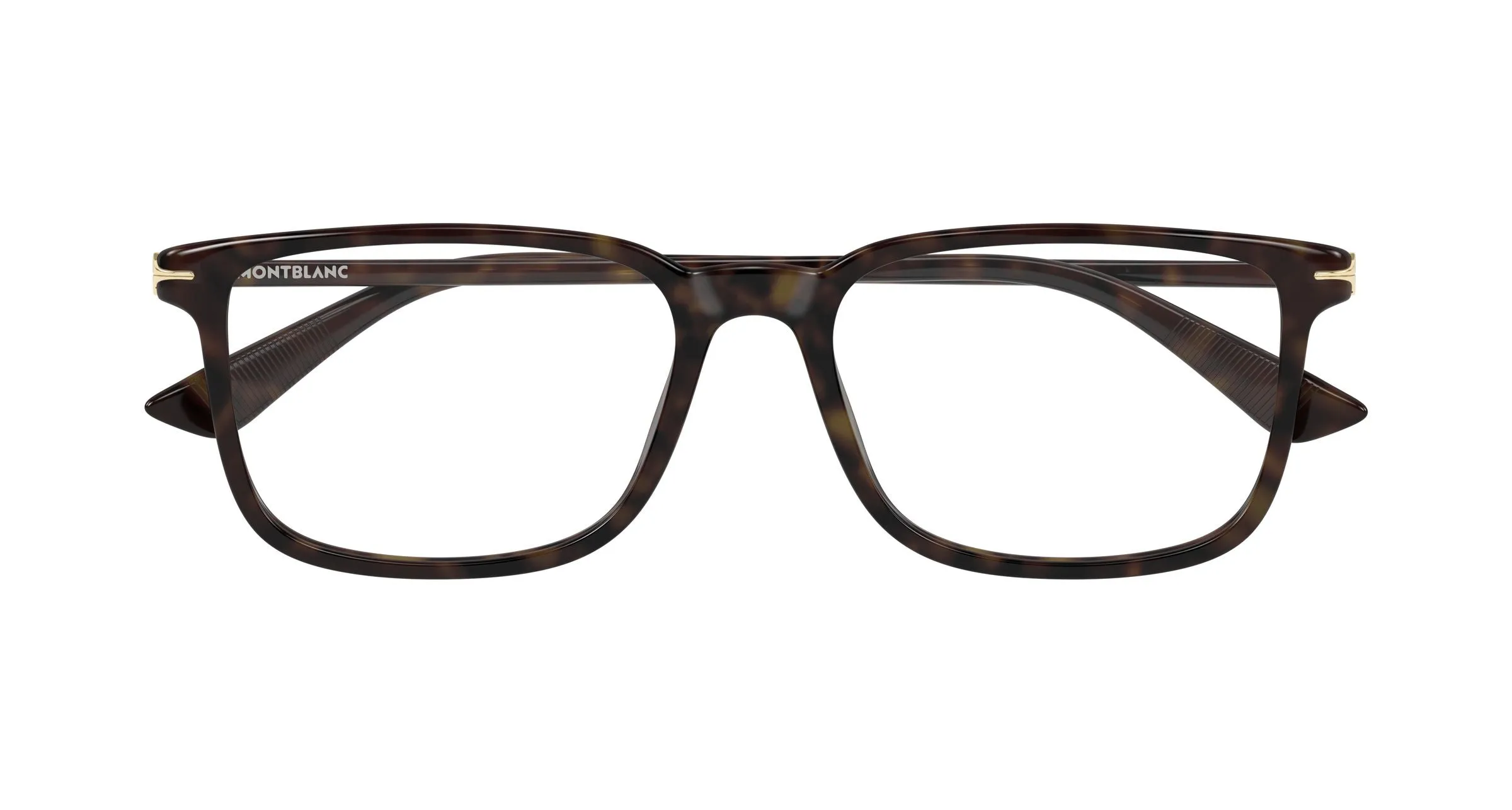 Montblanc MB0437O 007 Montature da vista Acetato Havana Trasparente Squadrata - immagine 2
