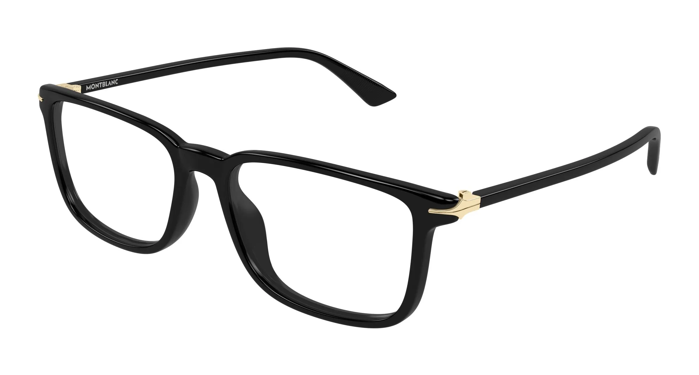 Montblanc MB0437O 006 Montature da vista Acetato Nero Trasparente Squadrata - immagine 1