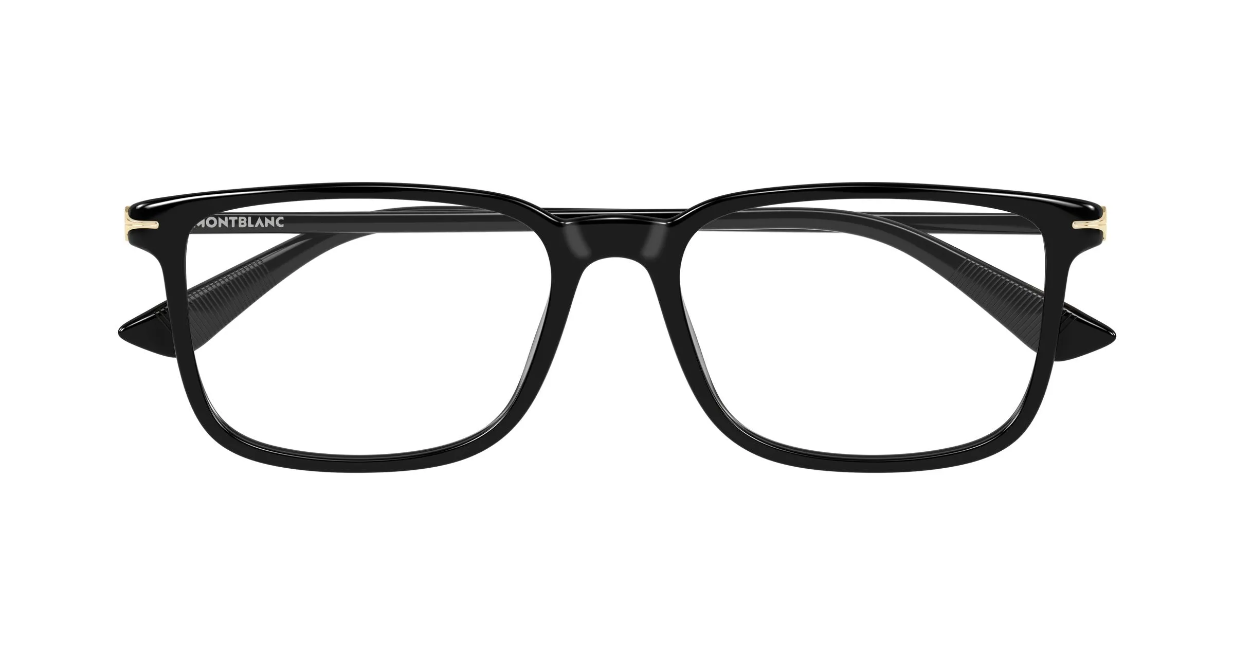 Montblanc MB0437O 006 Montature da vista Acetato Nero Trasparente Squadrata - immagine 2