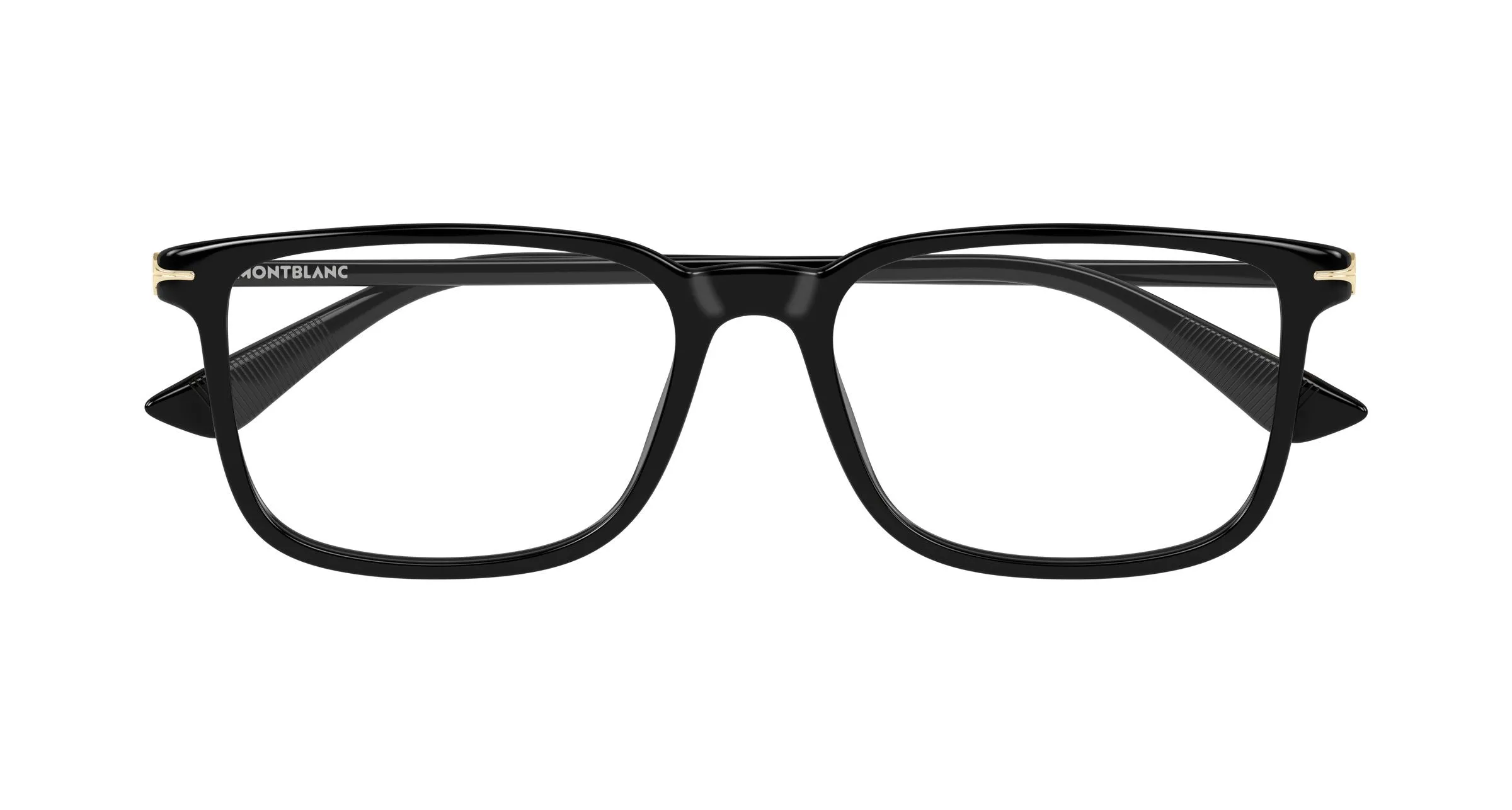 Montblanc MB0437O 001 Montature da vista Acetato Nero Trasparente Squadrata - immagine 2