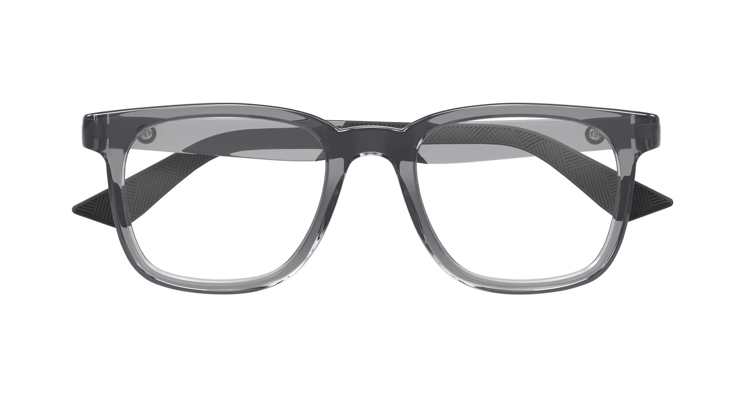 Montblanc MB0433O 003 Montature da vista Iniettato Grigio Trasparente Squadrata - immagine 2
