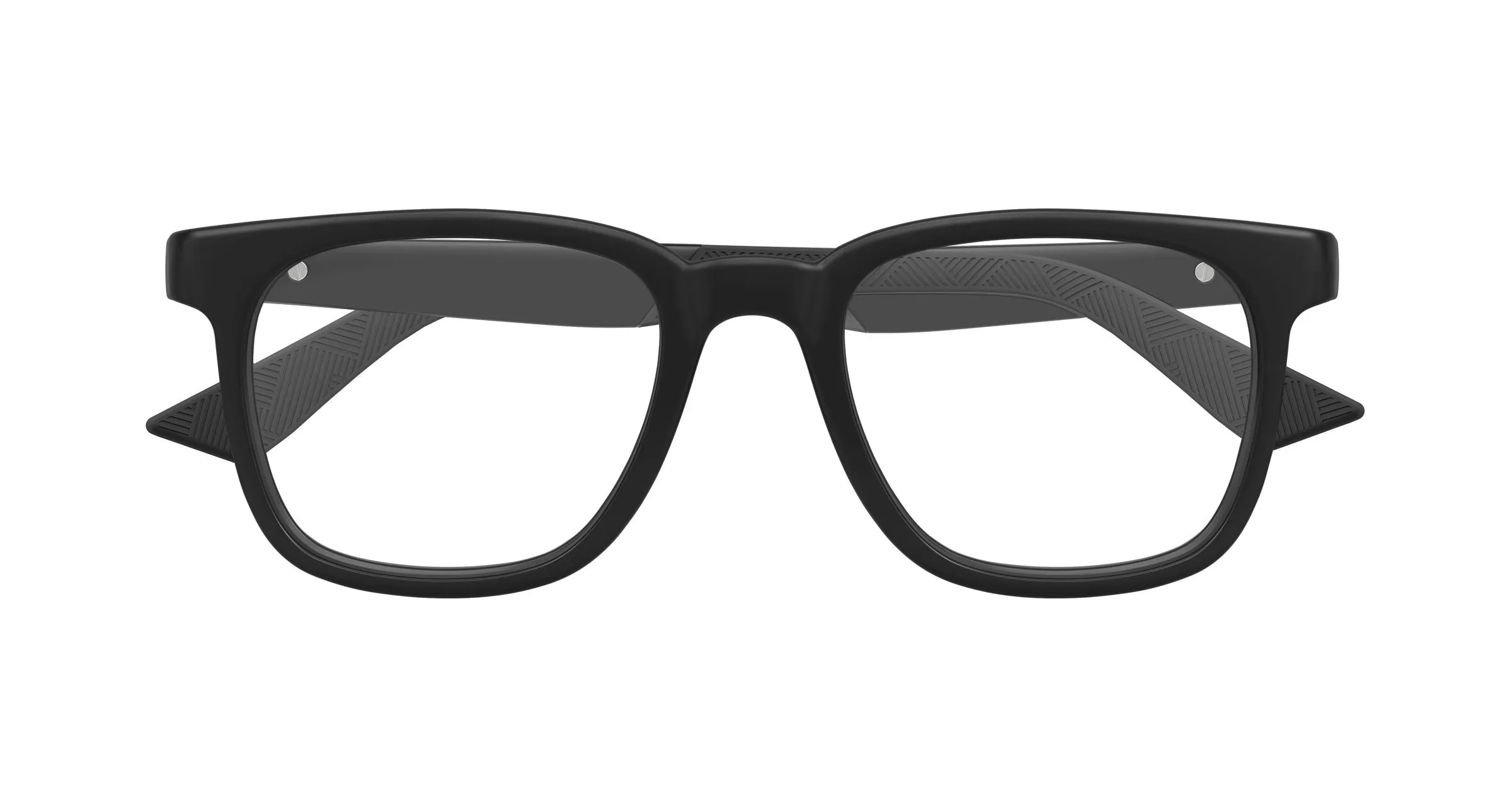 Montblanc MB0433O 002 Montature da vista Iniettato Nero Trasparente Squadrata - immagine 2