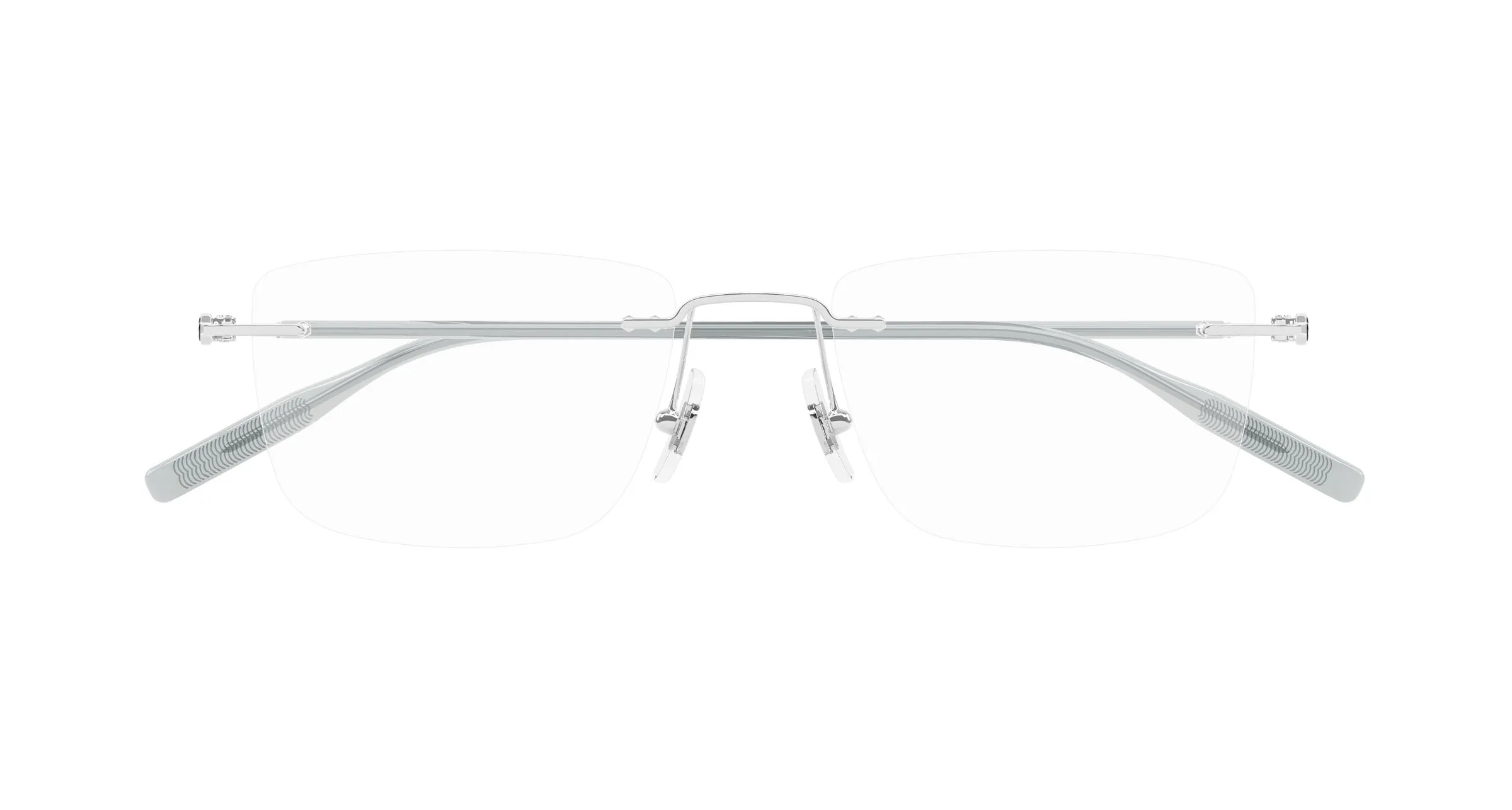 Montblanc MB0431O 004 Montature da vista Metallo Argento Trasparente Squadrata - immagine 2