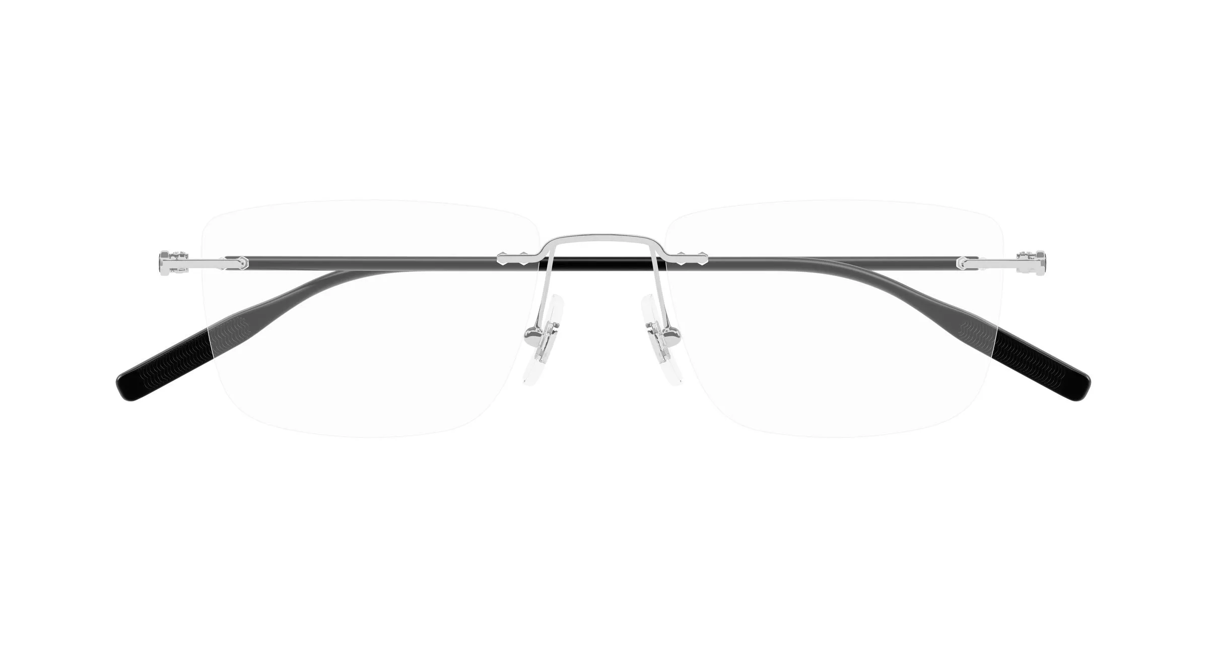 Montblanc MB0431O 002 Montature da vista Metallo Argento Trasparente Squadrata - immagine 2