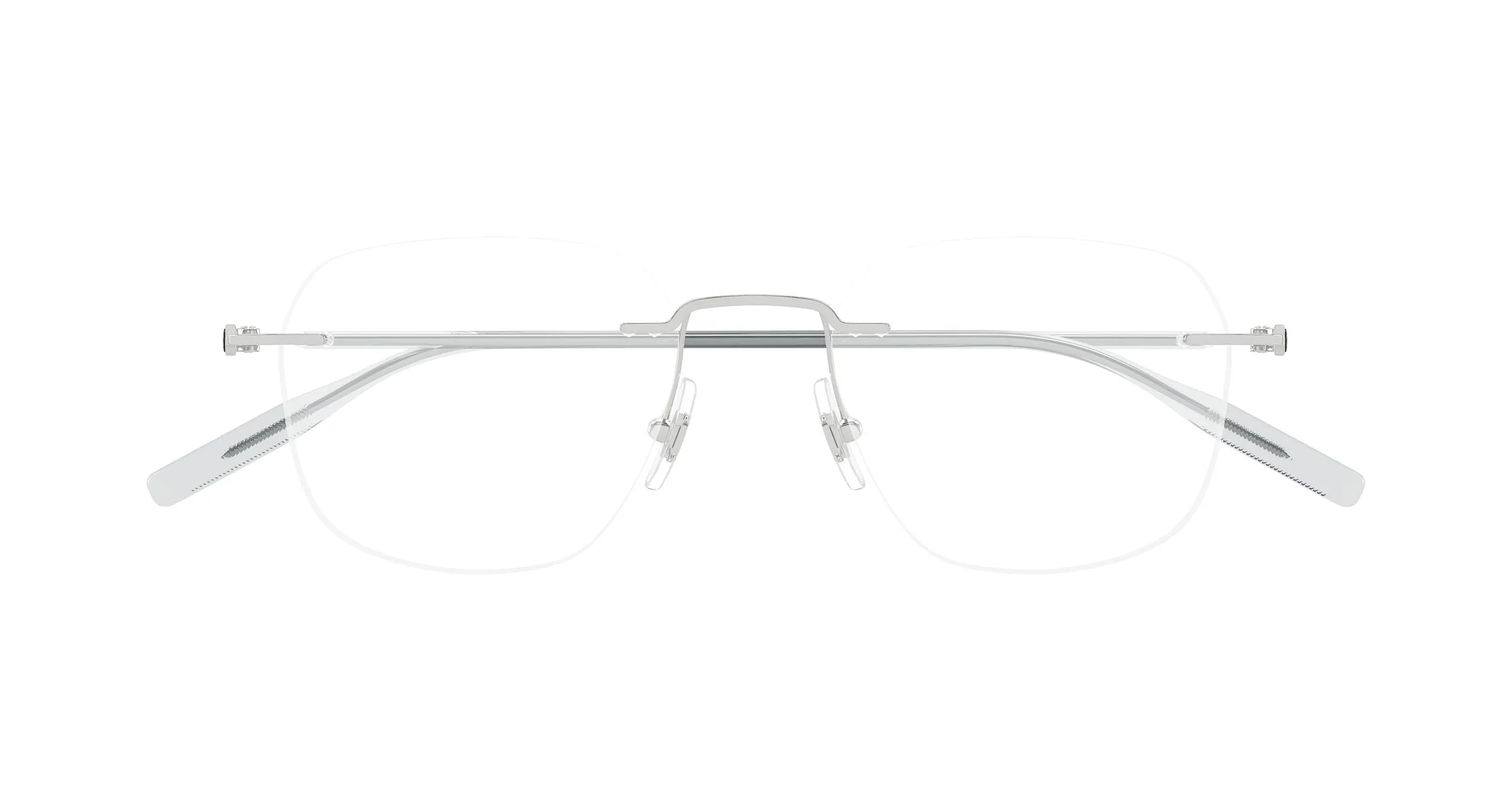 Montblanc MB0430O 004 Montature da vista Metallo Argento Trasparente Rotonda - immagine 2