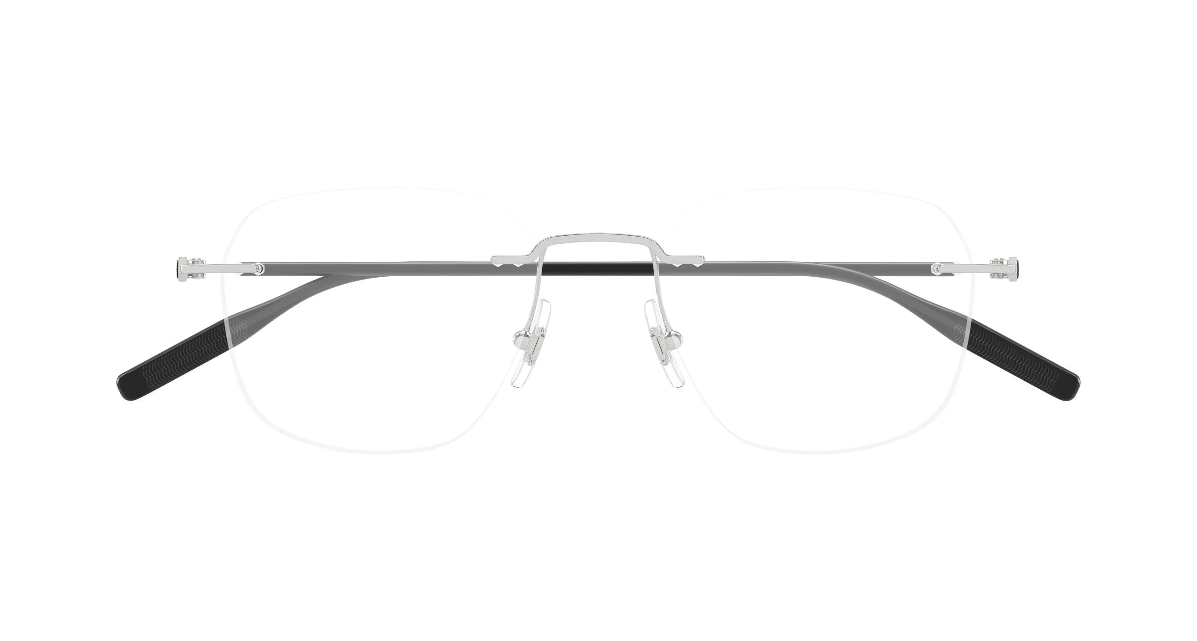 Montblanc MB0430O 002 Montature da vista Metallo Argento Trasparente Rotonda - immagine 2