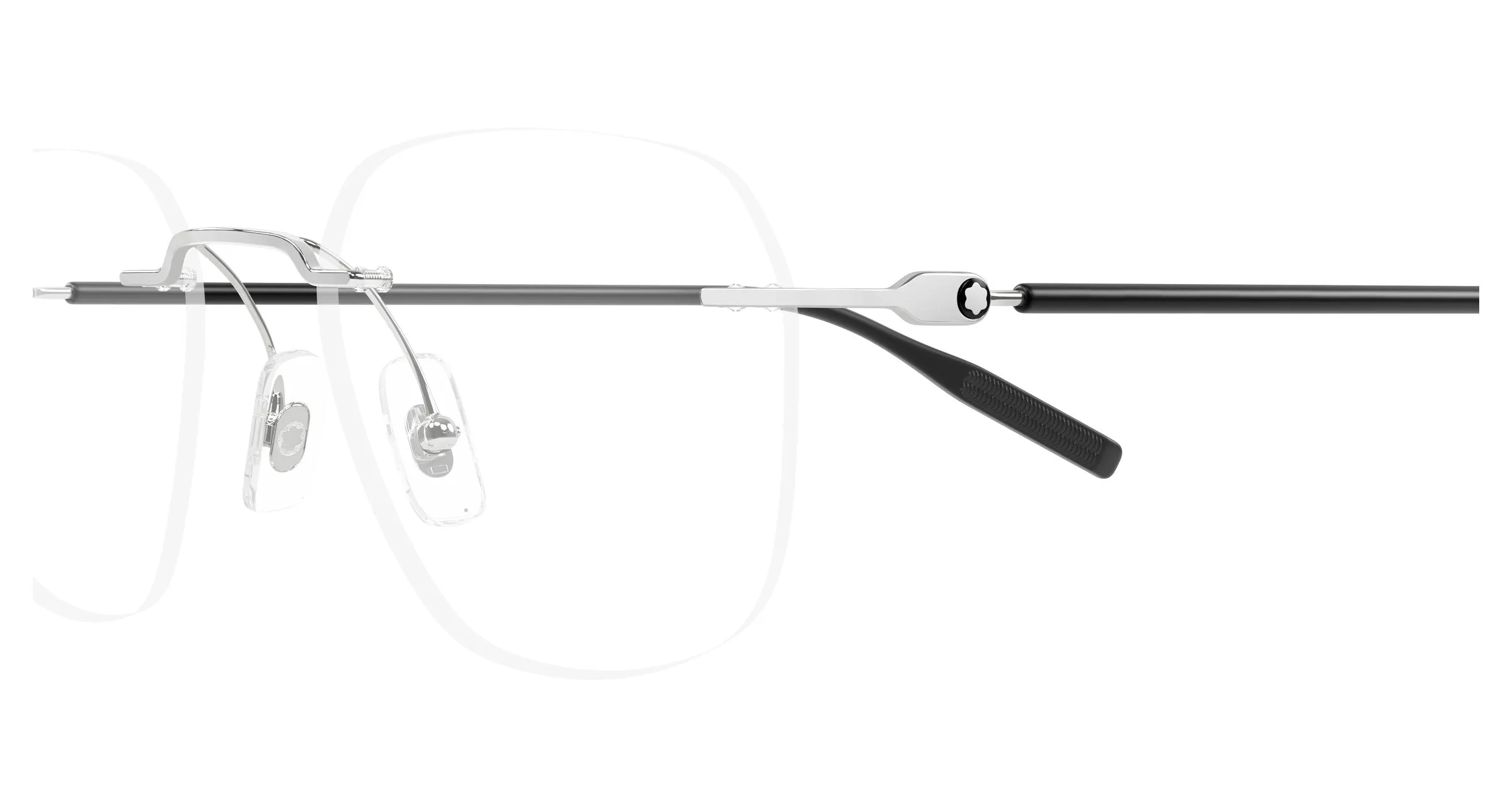Montblanc MB0430O 002 Montature da vista Metallo Argento Trasparente Rotonda - immagine 3