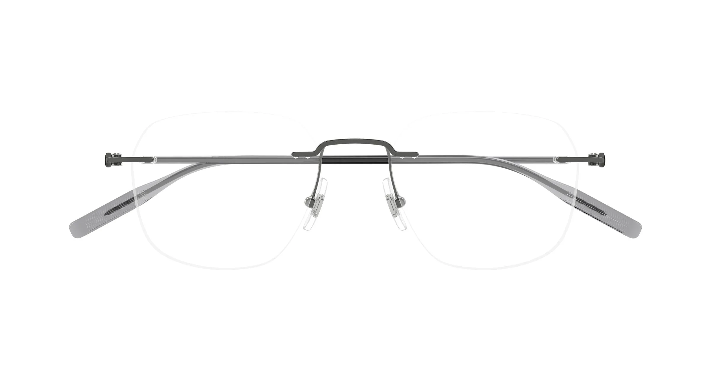 Montblanc MB0430O 001 Montature da vista Metallo Rutenio Trasparente Rotonda - immagine 2