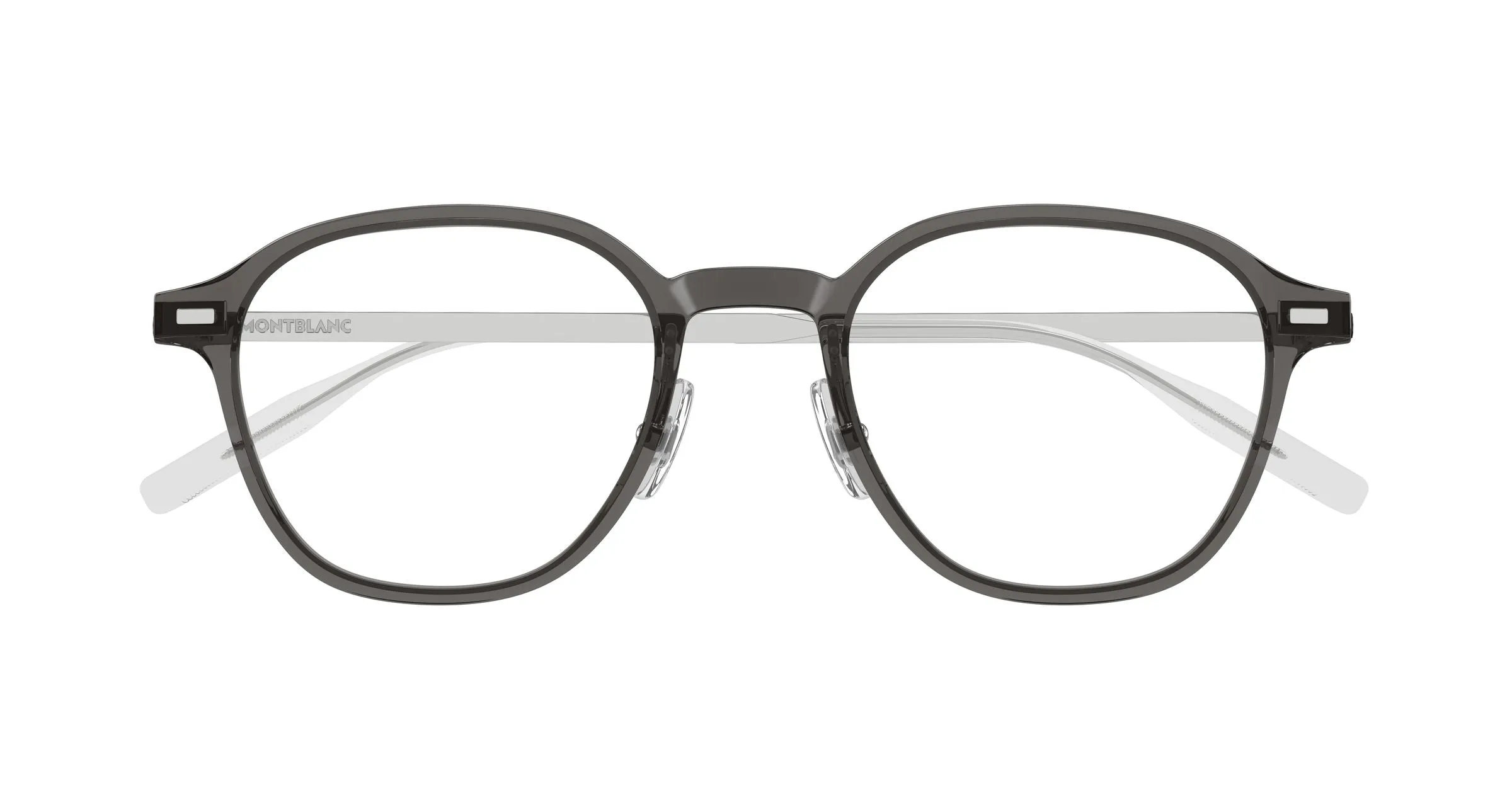Montblanc MB0427O 004 Montature da vista Grigio Trasparente Rotonda - immagine 2