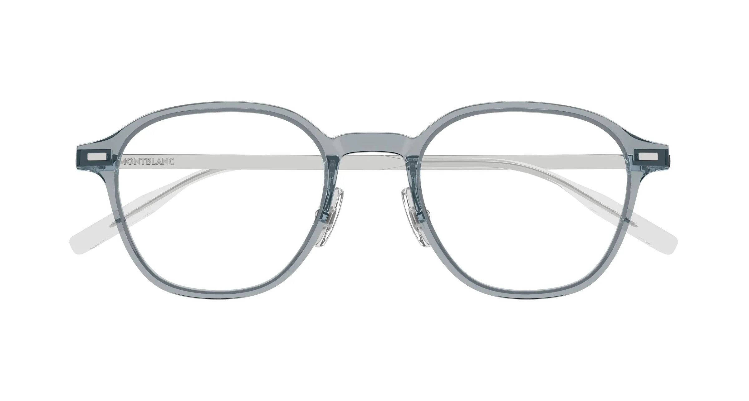Montblanc MB0427O 003 Montature da vista Grigio Trasparente Rotonda - immagine 2