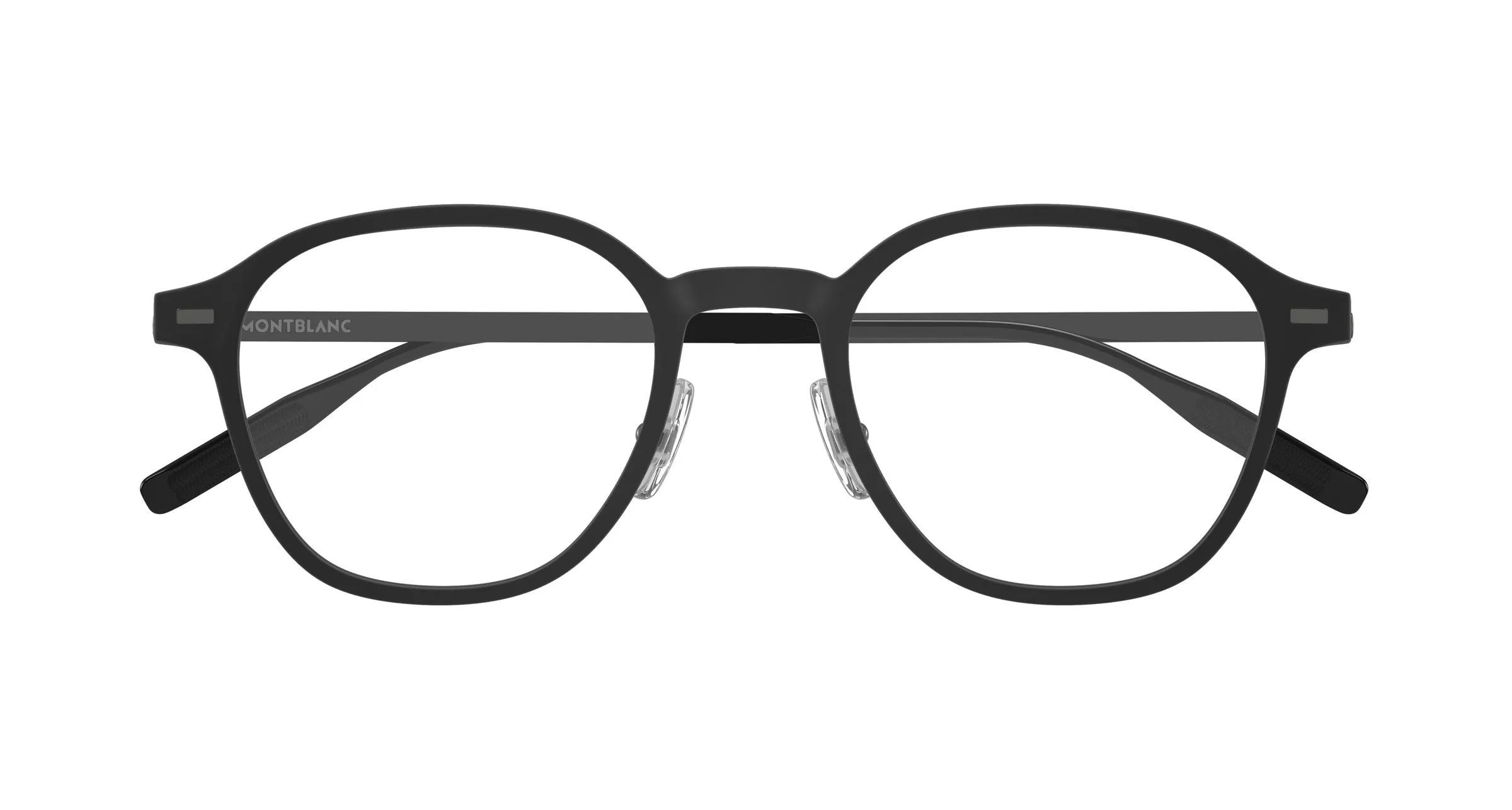 Montblanc MB0427O 002 Montature da vista Nero Trasparente Rotonda - immagine 2