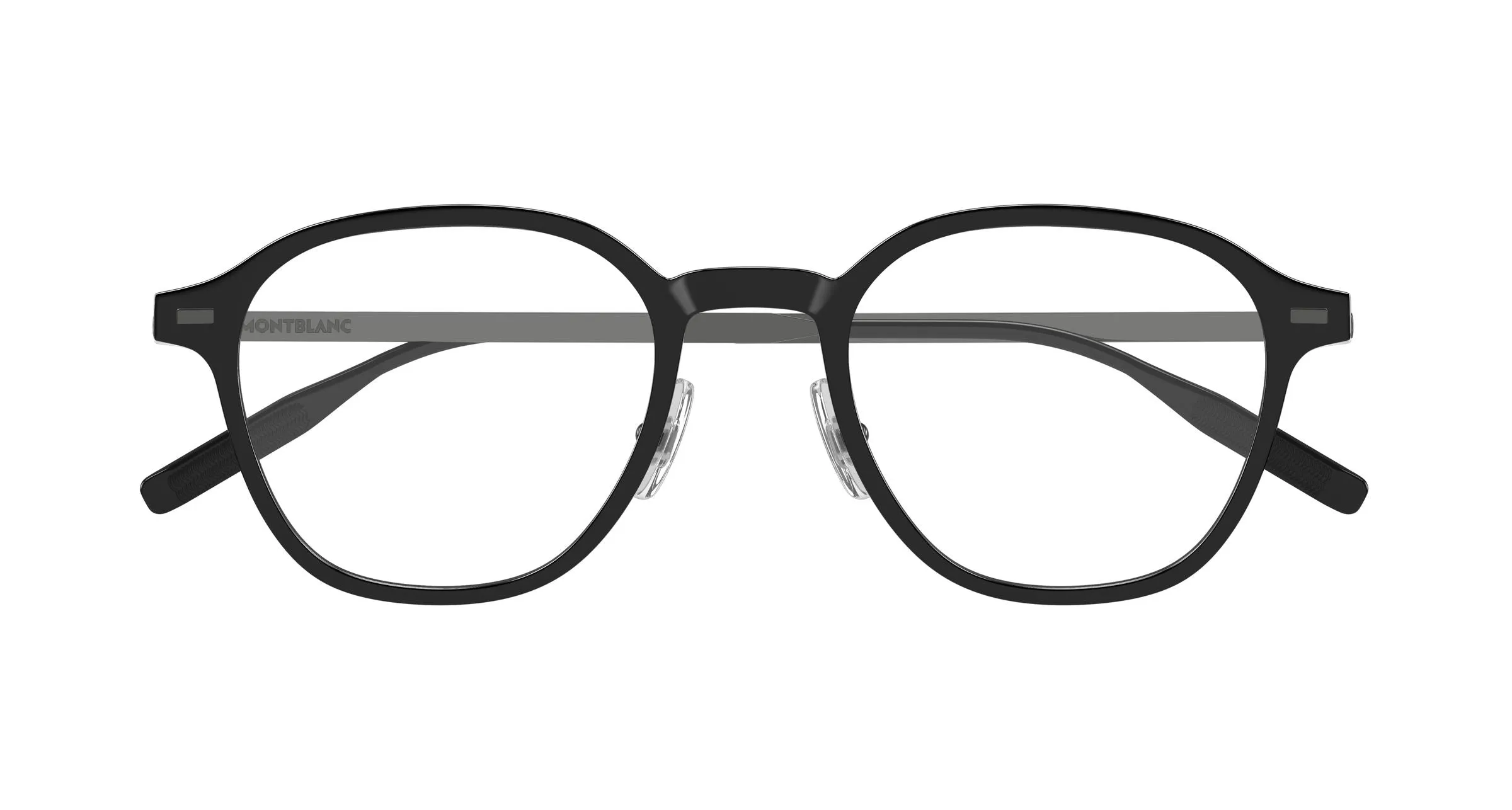 Montblanc MB0427O 001 Montature da vista Nero Trasparente Rotonda - immagine 2