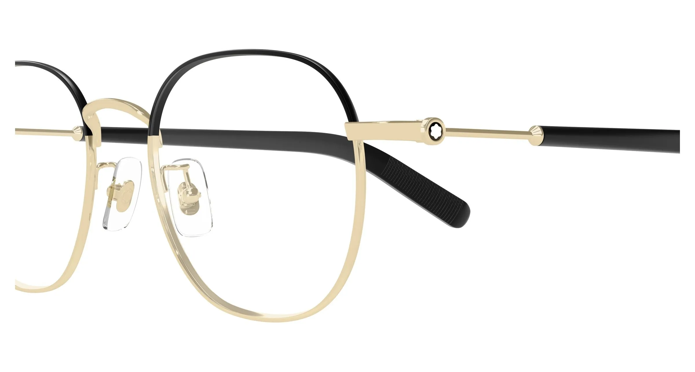 Montblanc MB0425OA 003 Montature da vista Metallo Oro Trasparente Squadrata - immagine 3