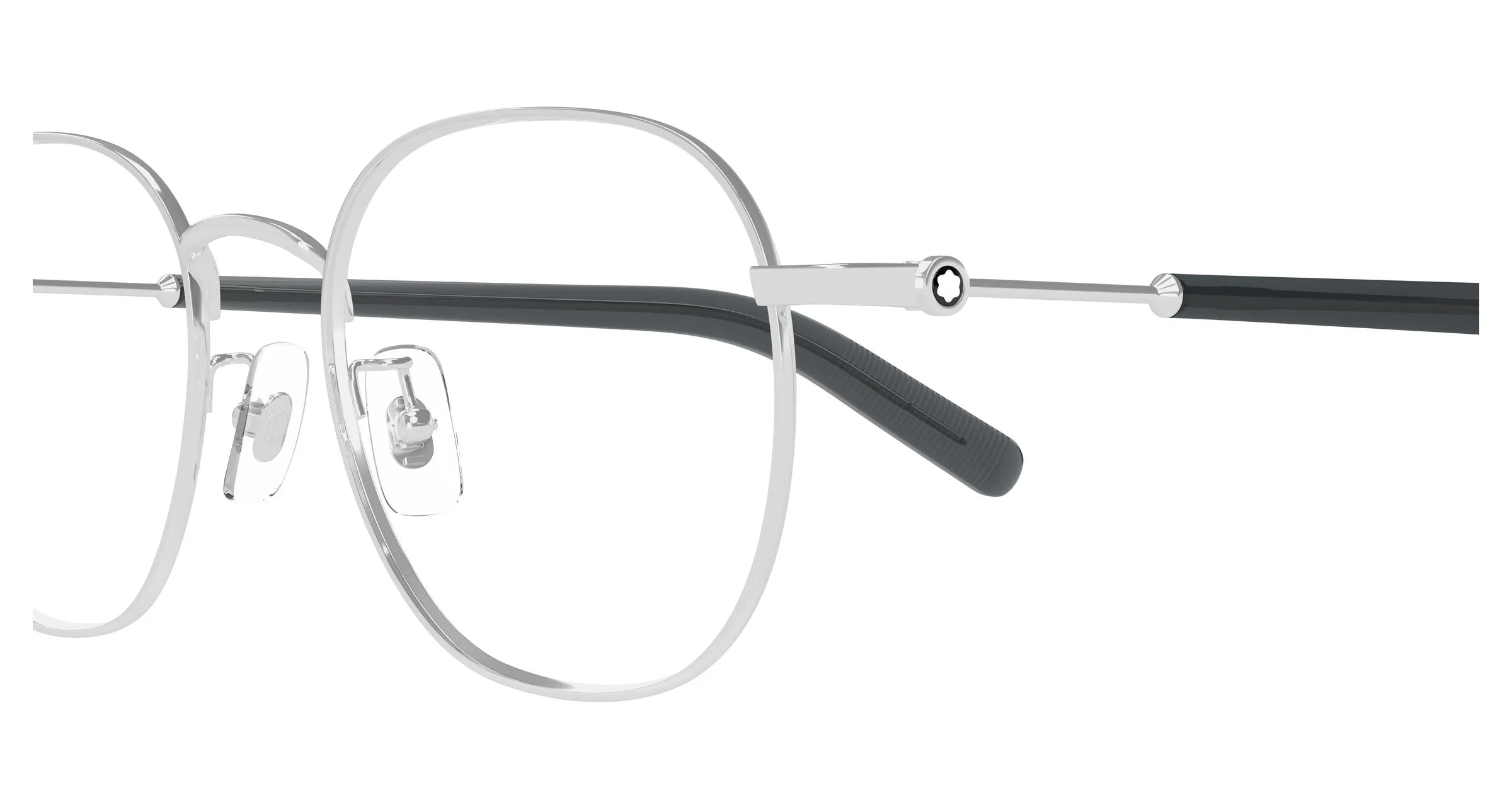Montblanc MB0425OA 002 Montature da vista Metallo Rutenio Trasparente Squadrata - immagine 3