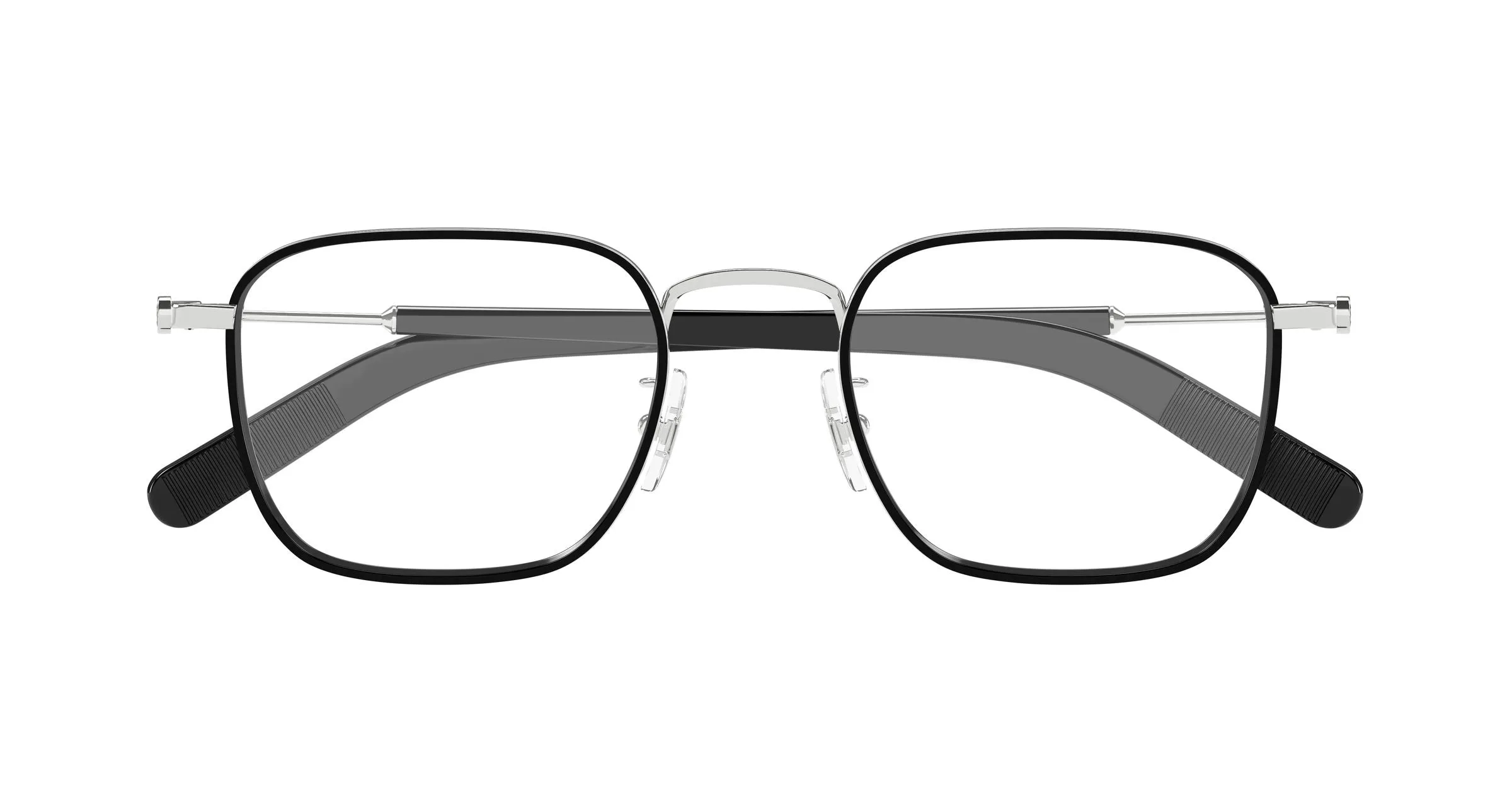 Montblanc MB0424O 001 Montature da vista Metallo Argento Trasparente Squadrata - immagine 2