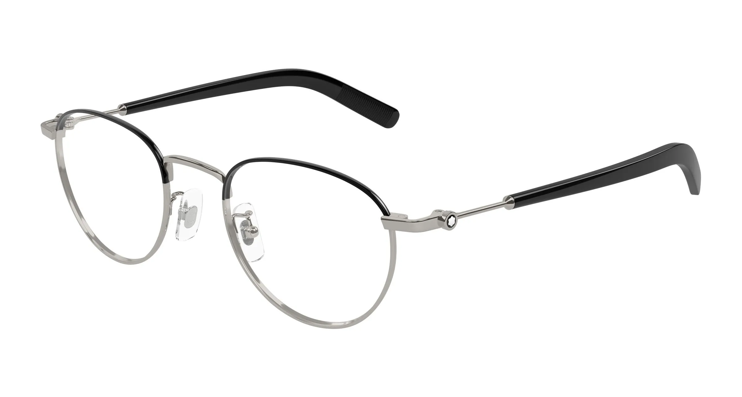 Montblanc MB0423O 004 Montature da vista Metallo Rutenio Trasparente Rotonda - immagine 1