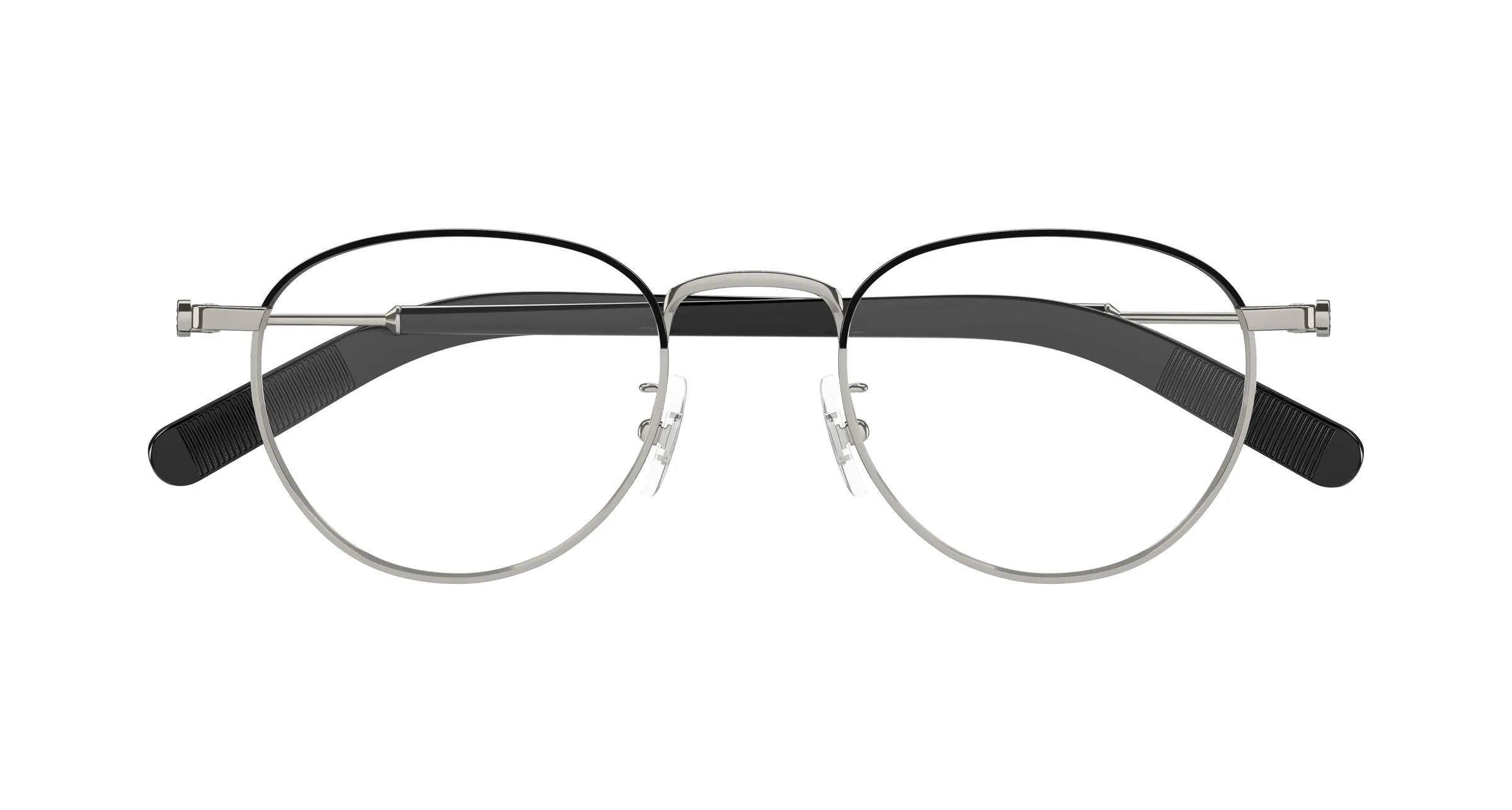 Montblanc MB0423O 004 Montature da vista Metallo Rutenio Trasparente Rotonda - immagine 2