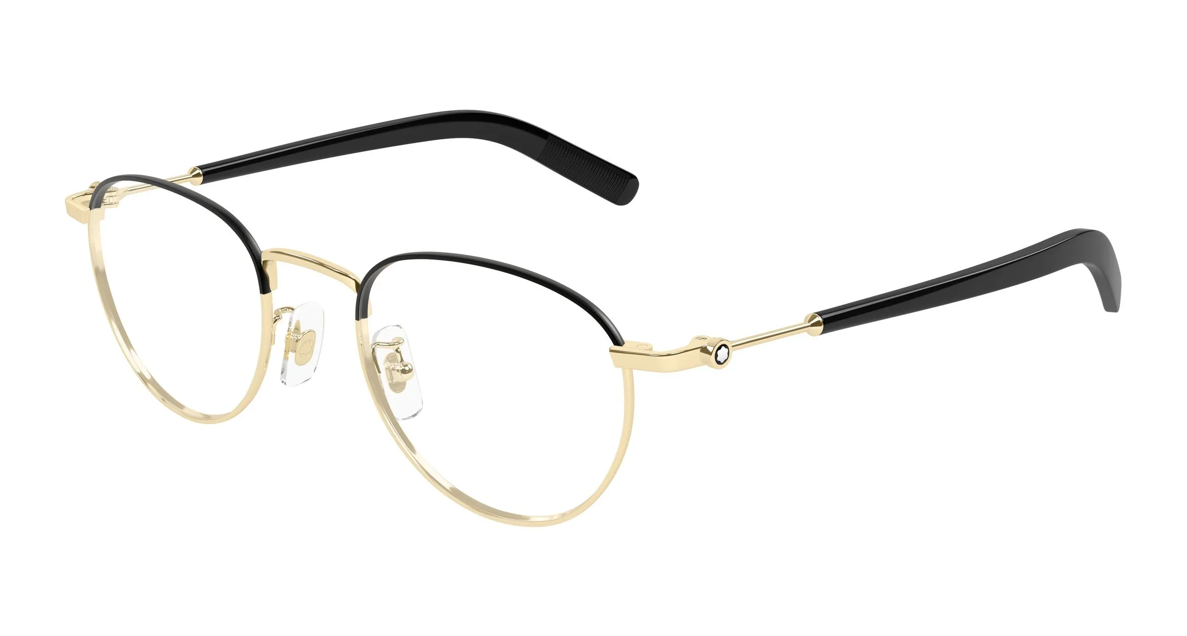 Montblanc MB0423O 003 Montature da vista Metallo Oro Trasparente Rotonda - immagine 1