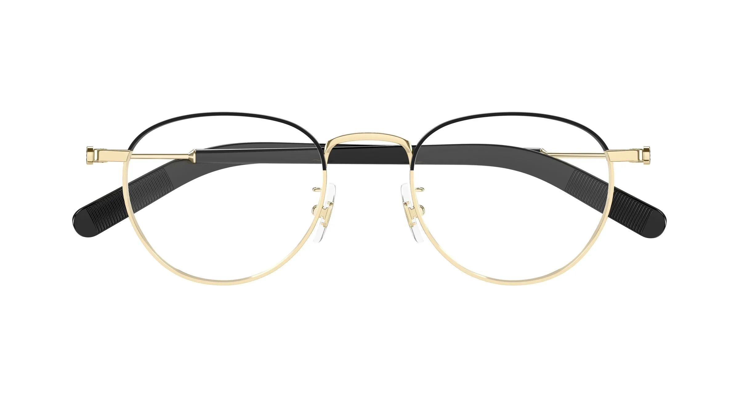 Montblanc MB0423O 003 Montature da vista Metallo Oro Trasparente Rotonda - immagine 2
