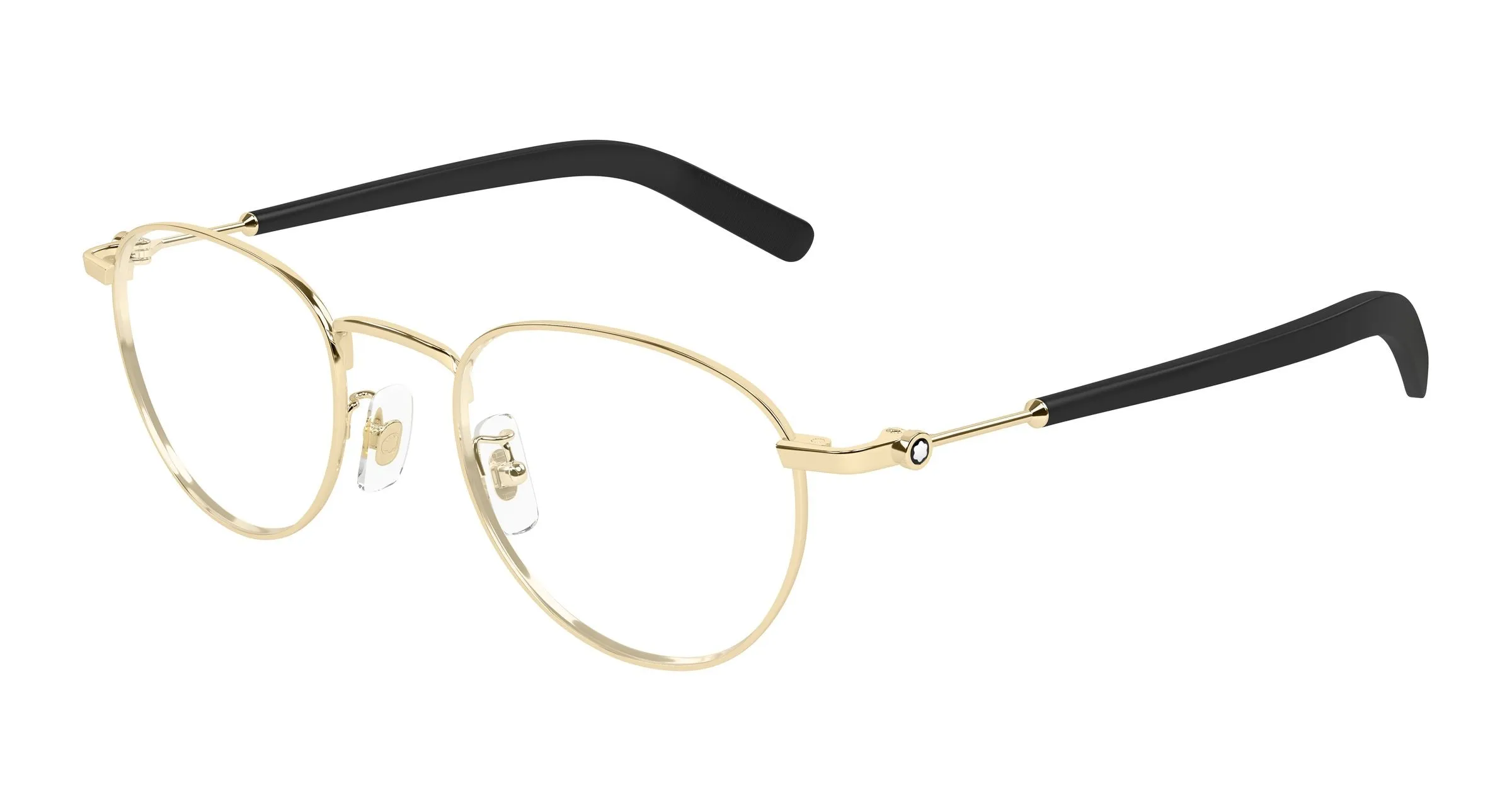Montblanc MB0423O 001 Montature da vista Metallo Oro Trasparente Rotonda - immagine 1
