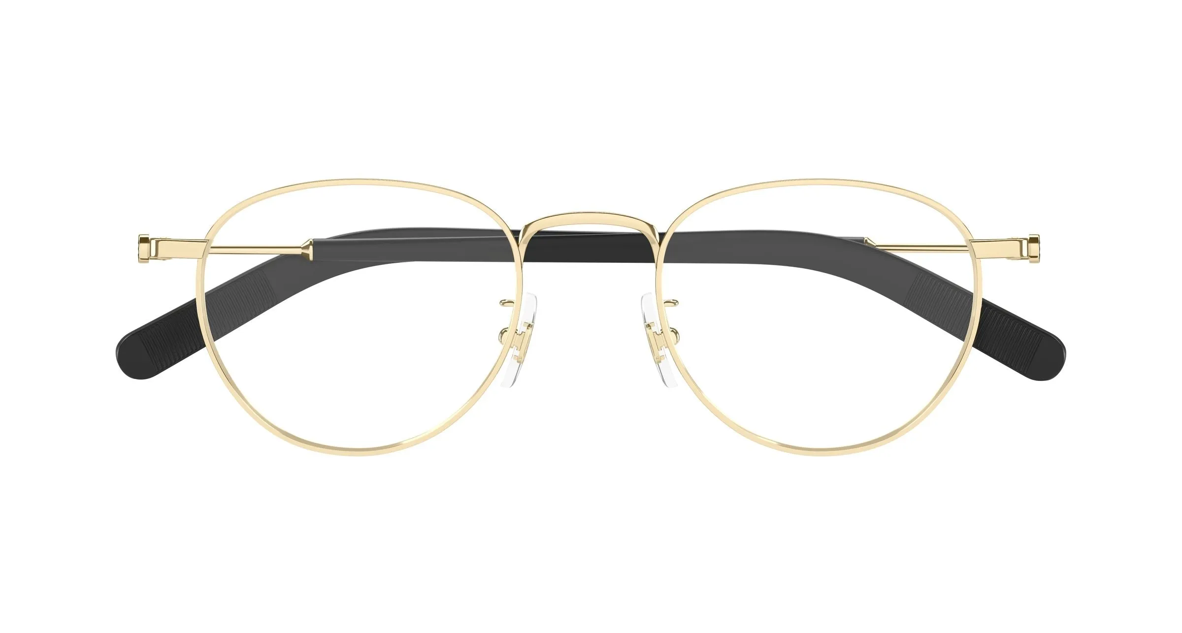 Montblanc MB0423O 001 Montature da vista Metallo Oro Trasparente Rotonda - immagine 2