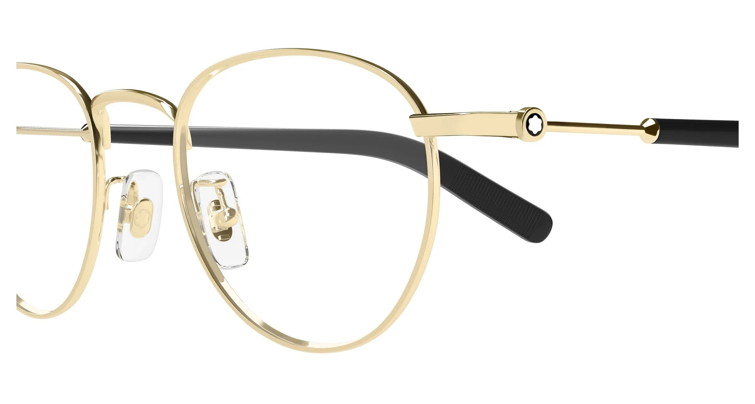 Montblanc MB0423O 001 Montature da vista Metallo Oro Trasparente Rotonda - immagine 3