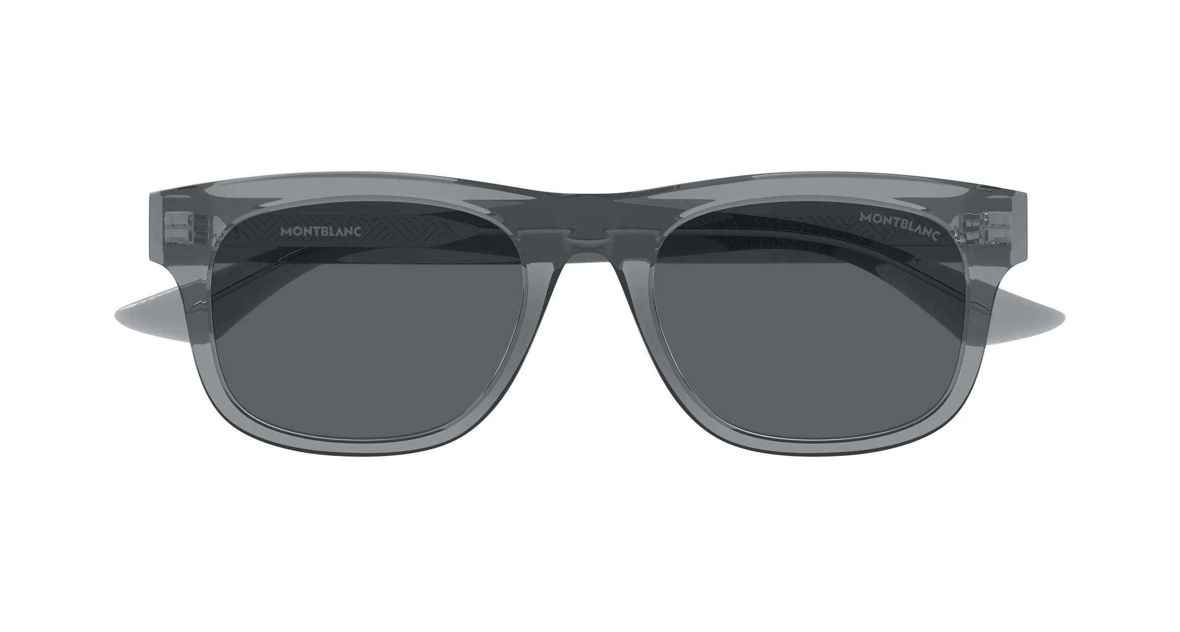 Montblanc MB0421S 005 Occhiali da sole Acetato Grigio Grigio Squadrata - immagine 2