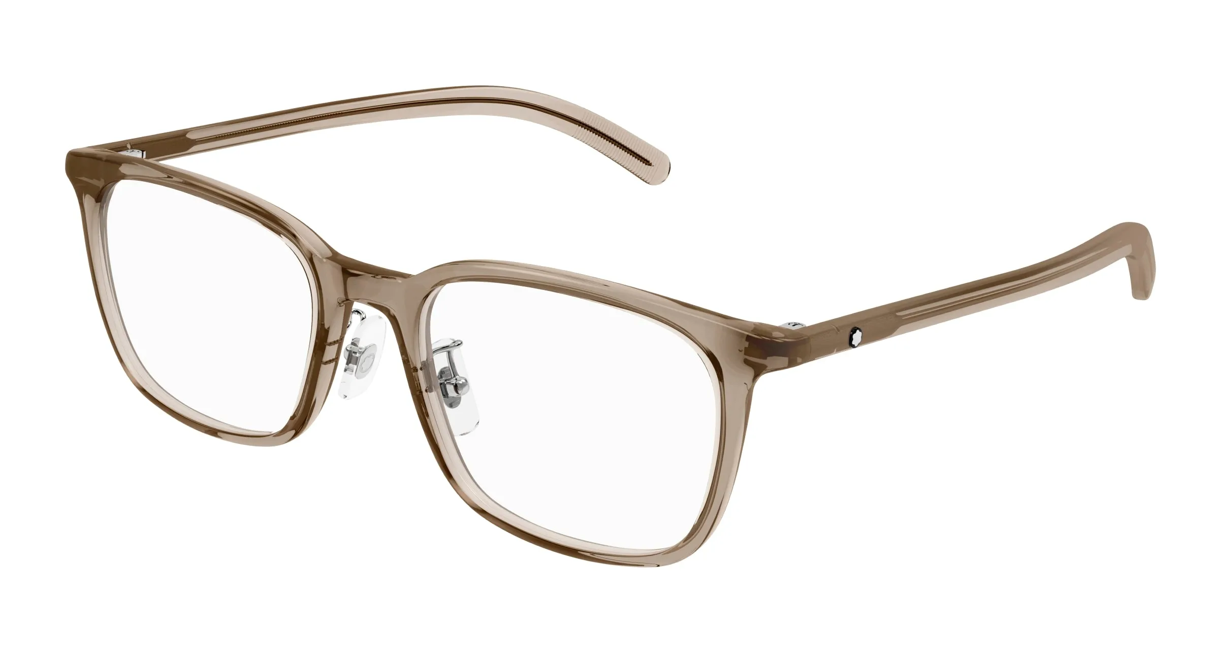 Montblanc MB0418OJ 004 Montature da vista Marrone Trasparente Squadrata - immagine 1
