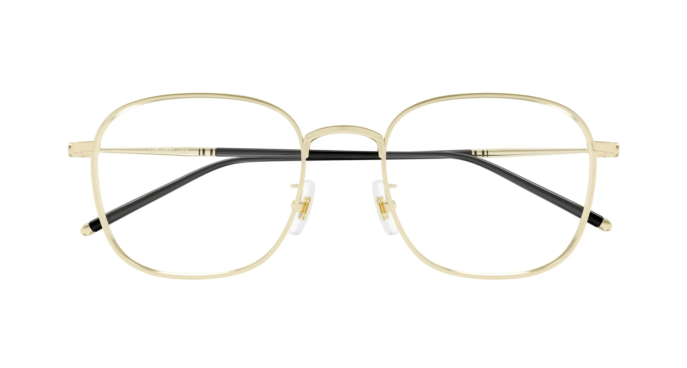 Montblanc MB0415OA 002 Montature da vista Titanio Oro Trasparente Squadrata - immagine 2