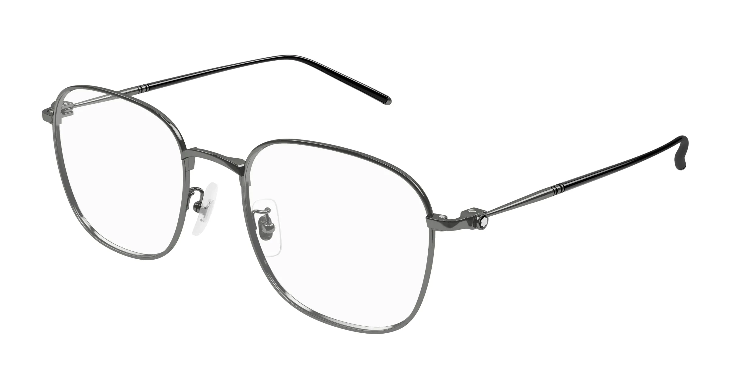 Montblanc MB0415OA 001 Montature da vista Titanio Rutenio Trasparente Squadrata - immagine 1