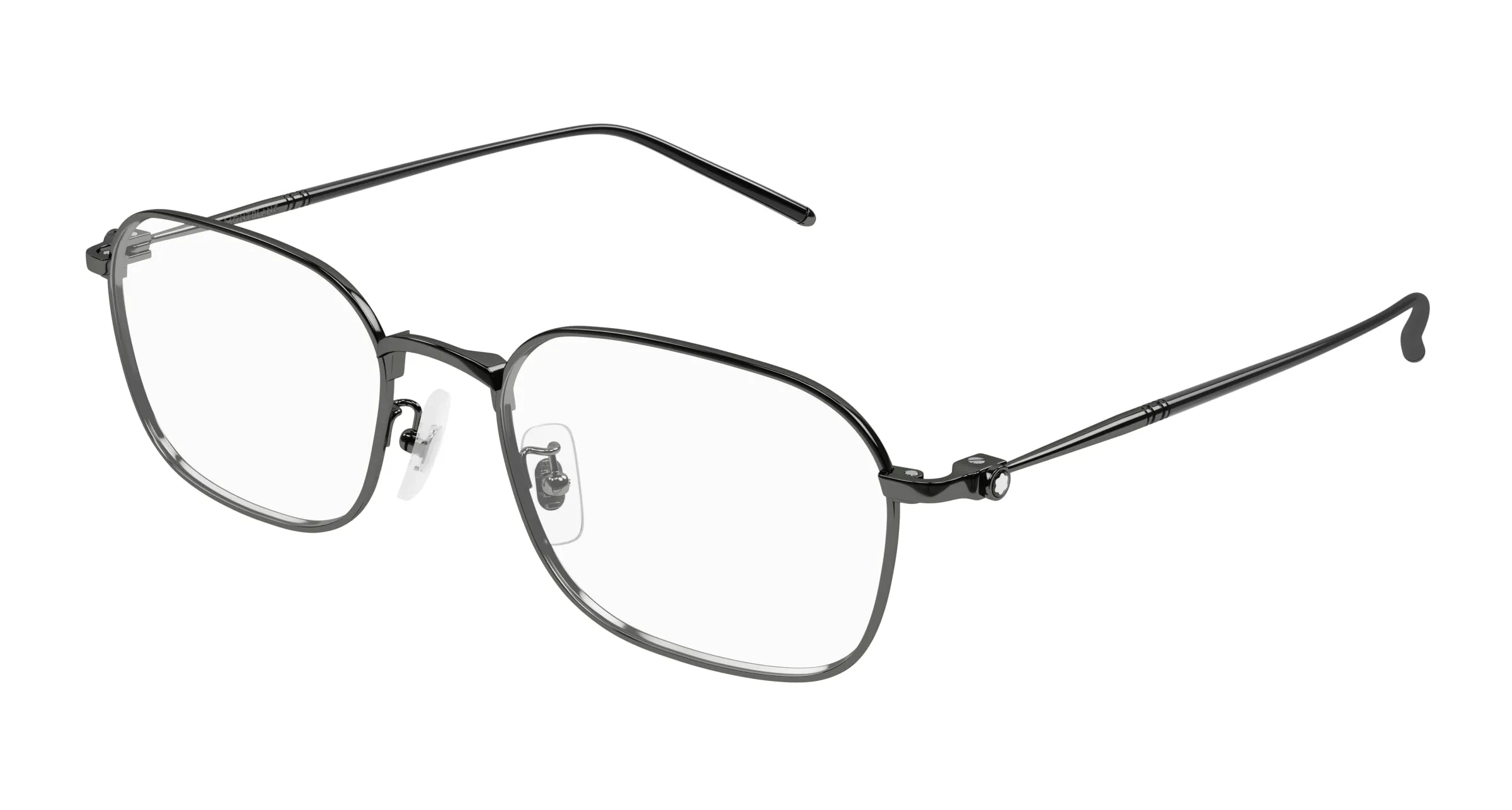 Montblanc MB0414OA 001 Montature da vista Titanio Rutenio Trasparente Squadrata - immagine 1