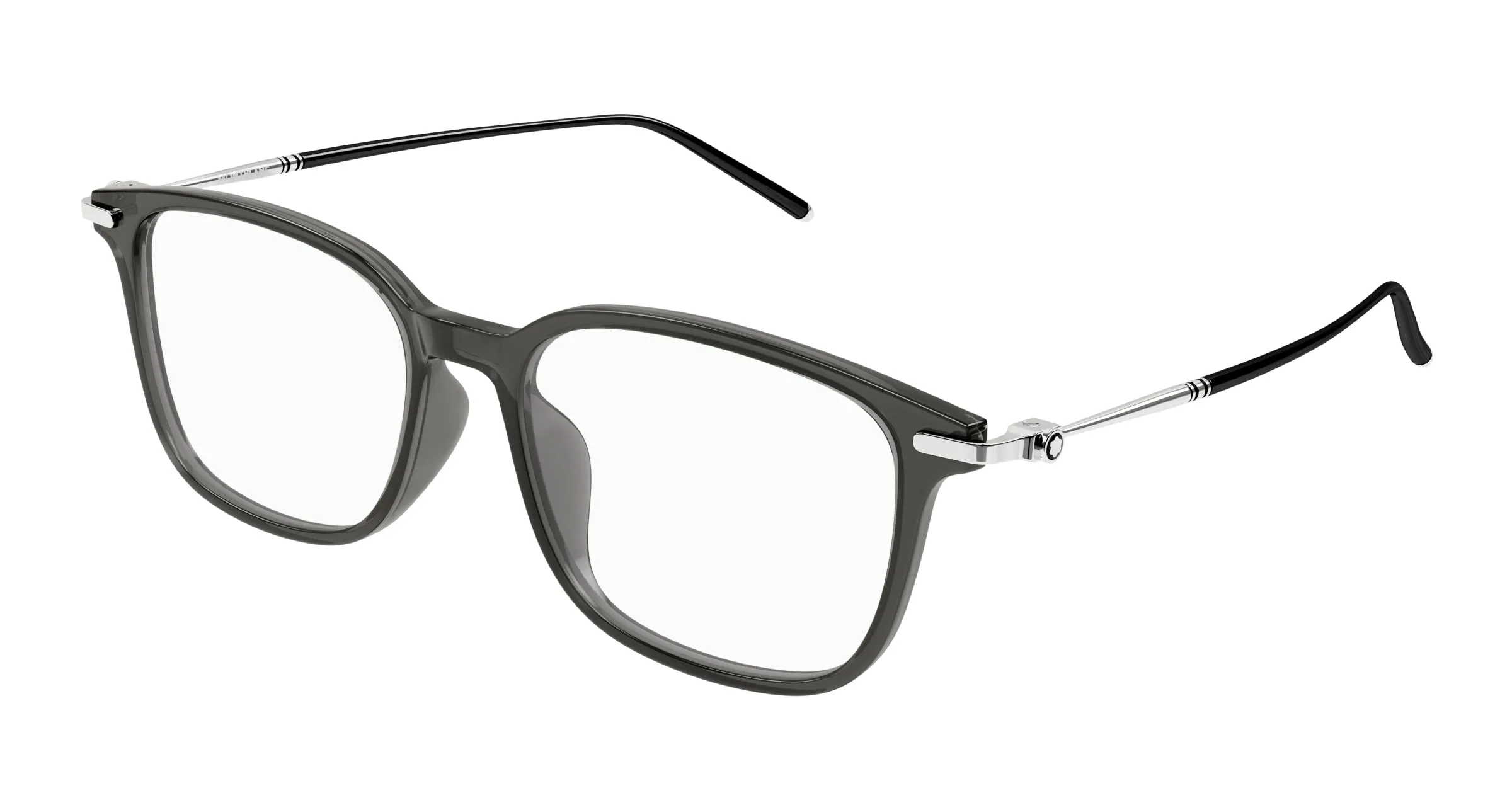Montblanc MB0413OA 004 Montature da vista Acetato Grigio Trasparente Cat Eye - immagine 1