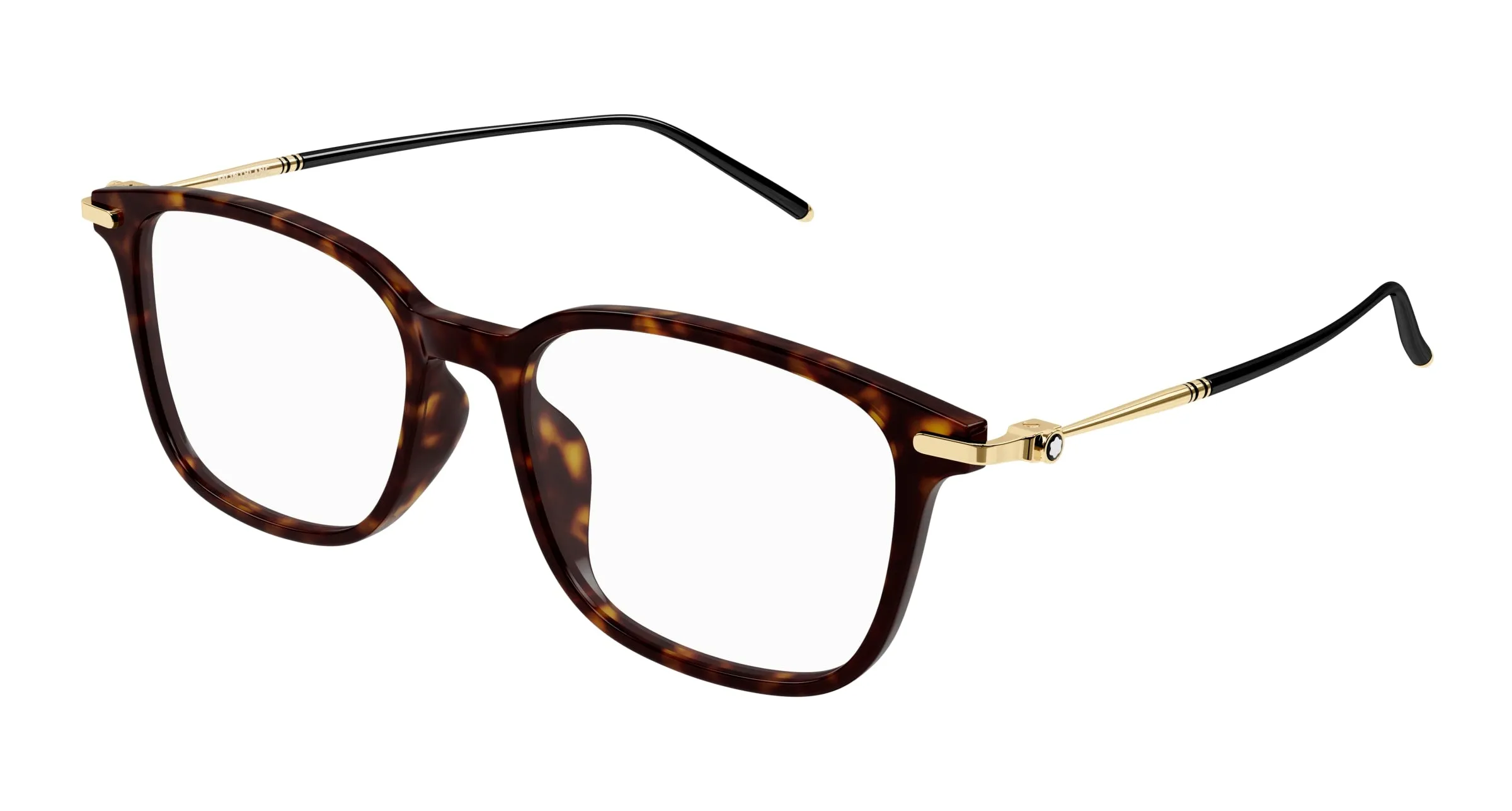 Montblanc MB0413OA 003 Montature da vista Acetato Havana Trasparente Cat Eye - immagine 1