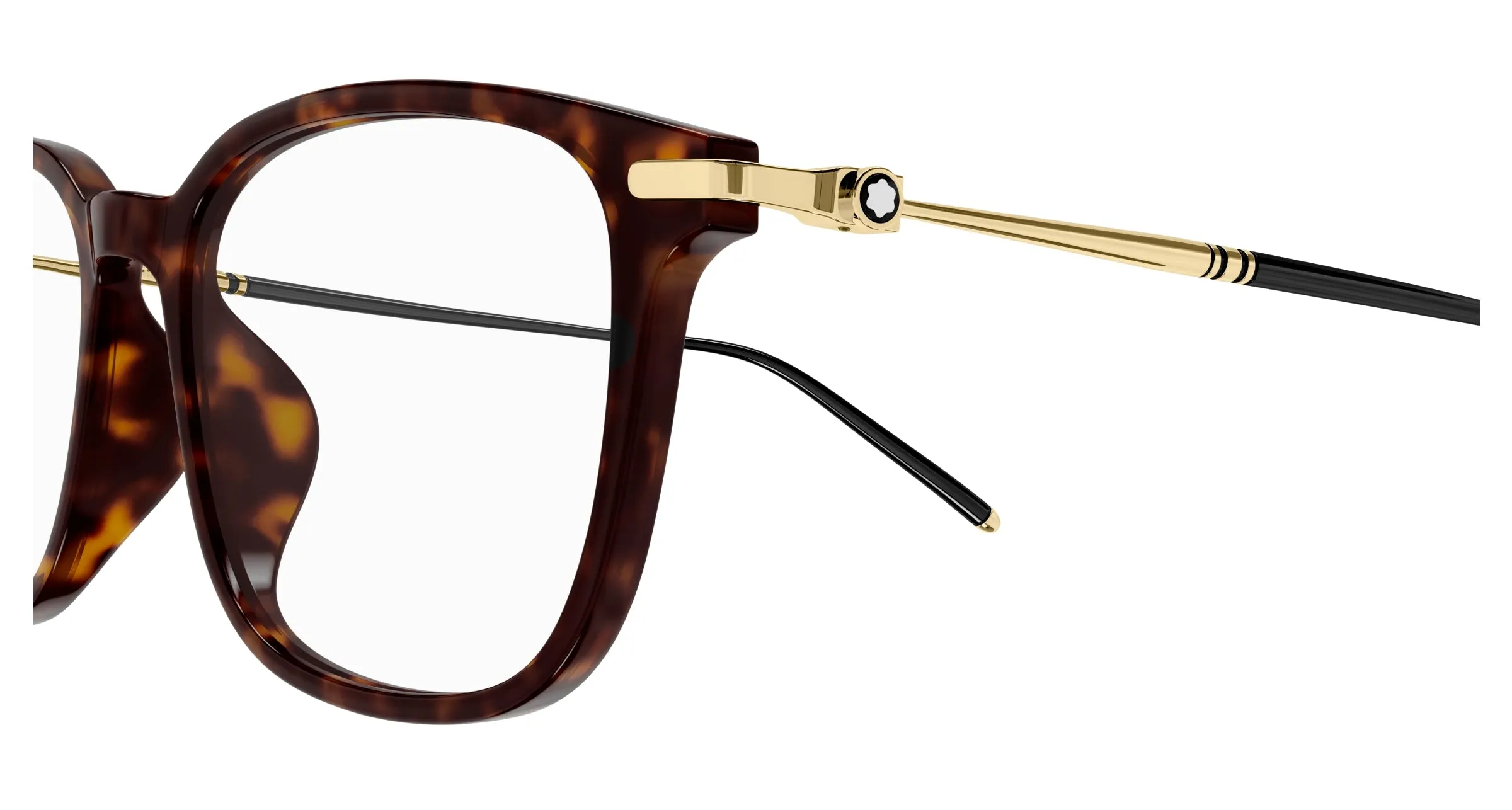 Montblanc MB0413OA 003 Montature da vista Acetato Havana Trasparente Cat Eye - immagine 3