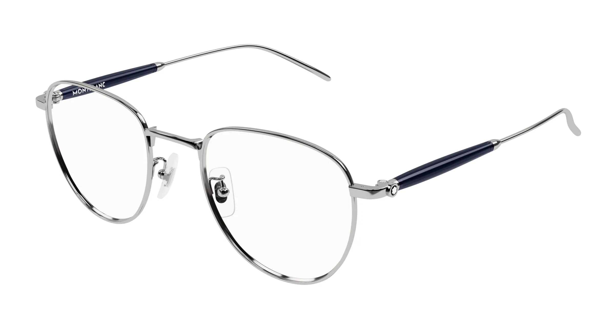 Montblanc MB0410O 004 Montature da vista Metallo Rutenio Trasparente Farfalla - immagine 1