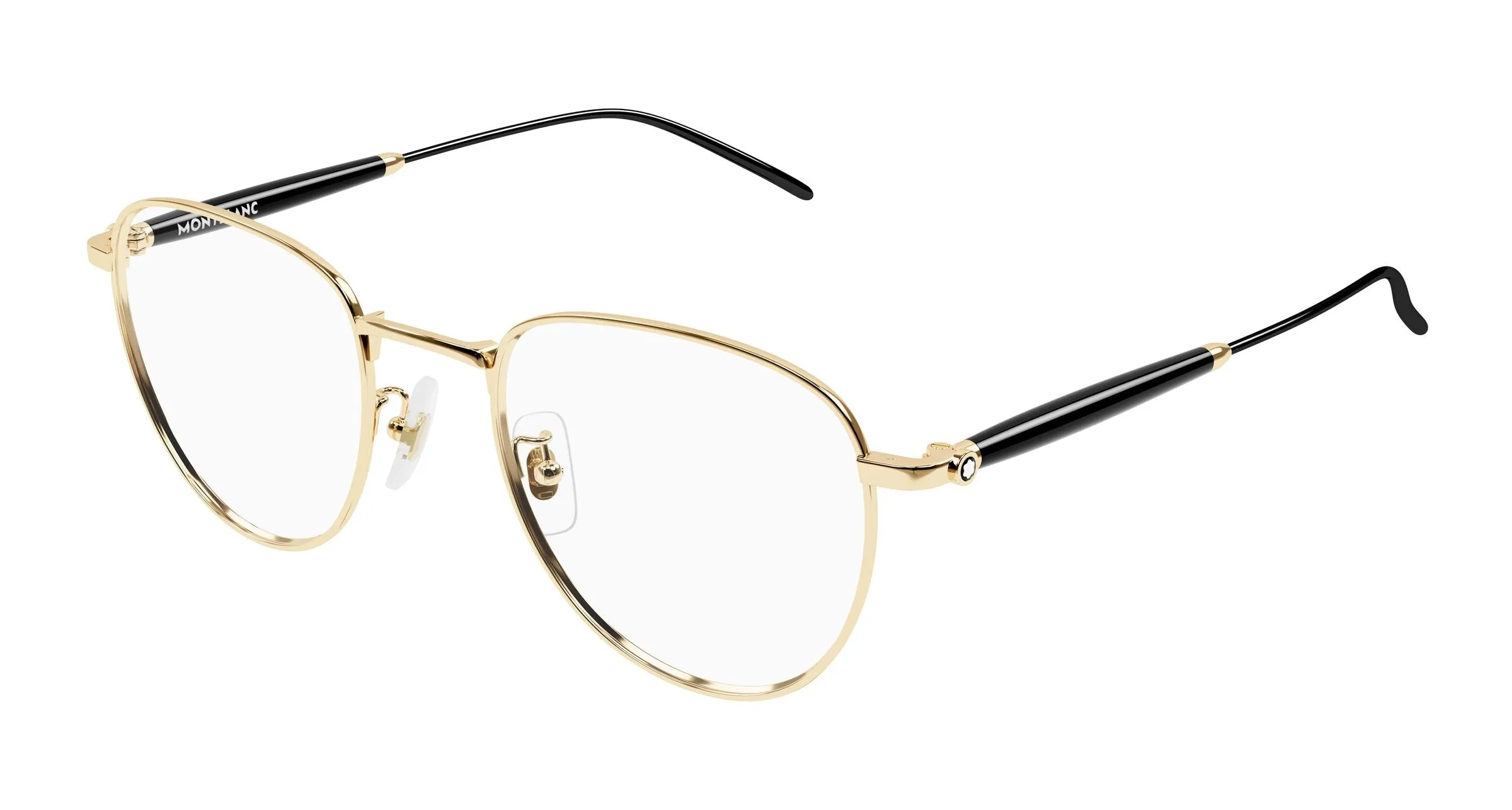 Montblanc MB0410O 001 Montature da vista Metallo Oro Trasparente Farfalla - immagine 1