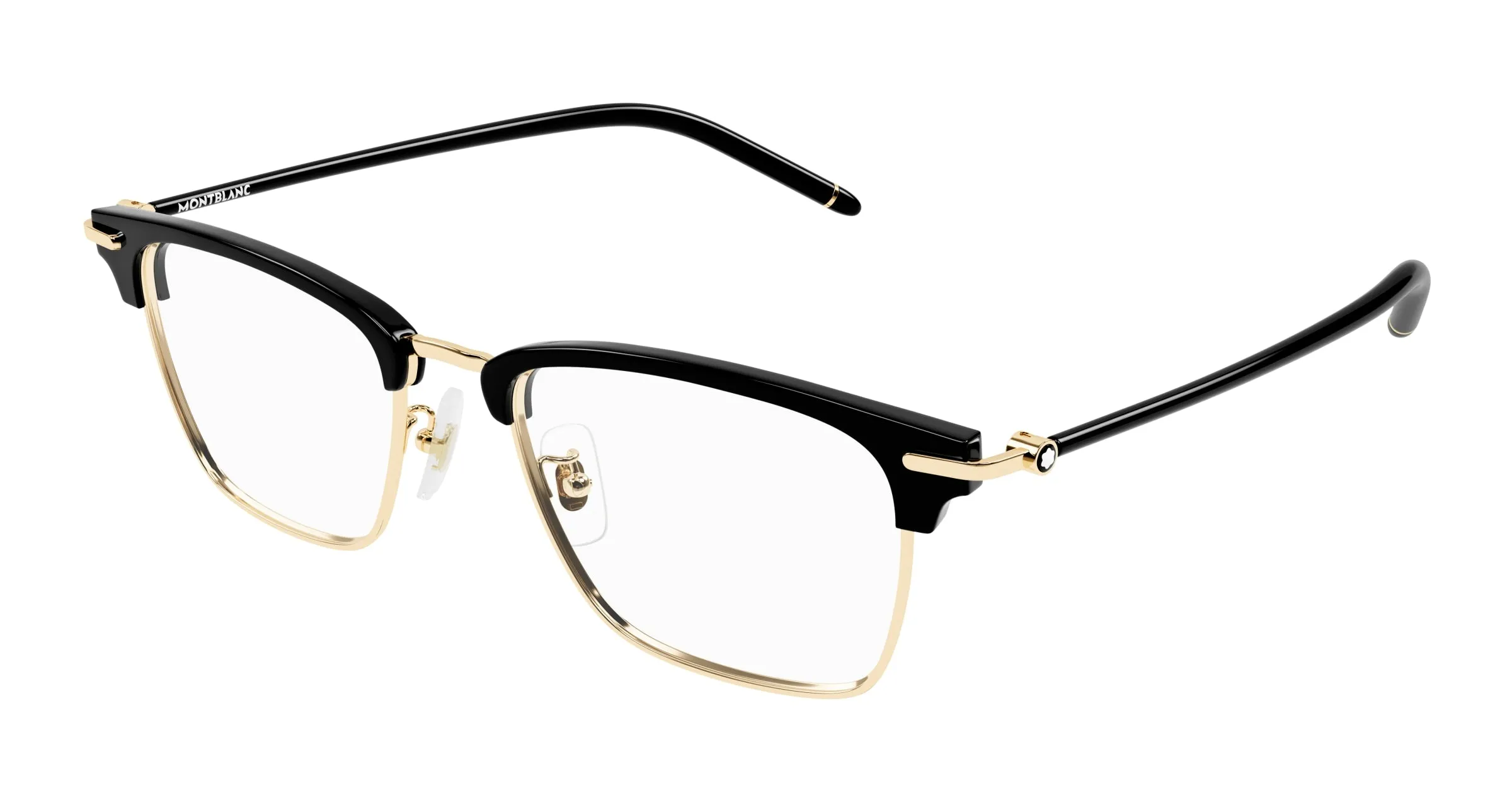 Montblanc MB0409O 002 Montature da vista Metallo Oro Trasparente Squadrata - immagine 1