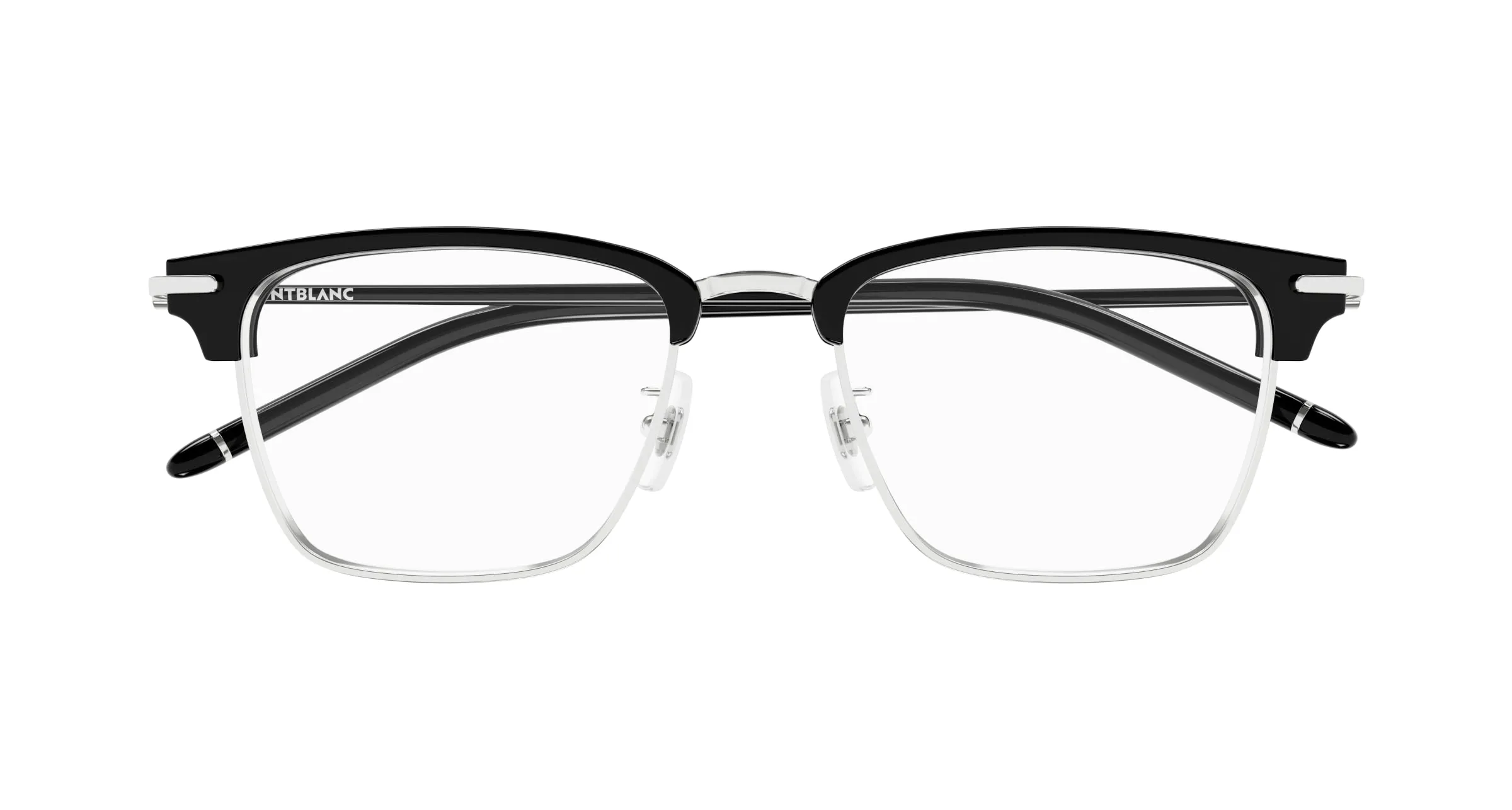 Montblanc MB0409O 001 Montature da vista Metallo Argento Trasparente Squadrata - immagine 2