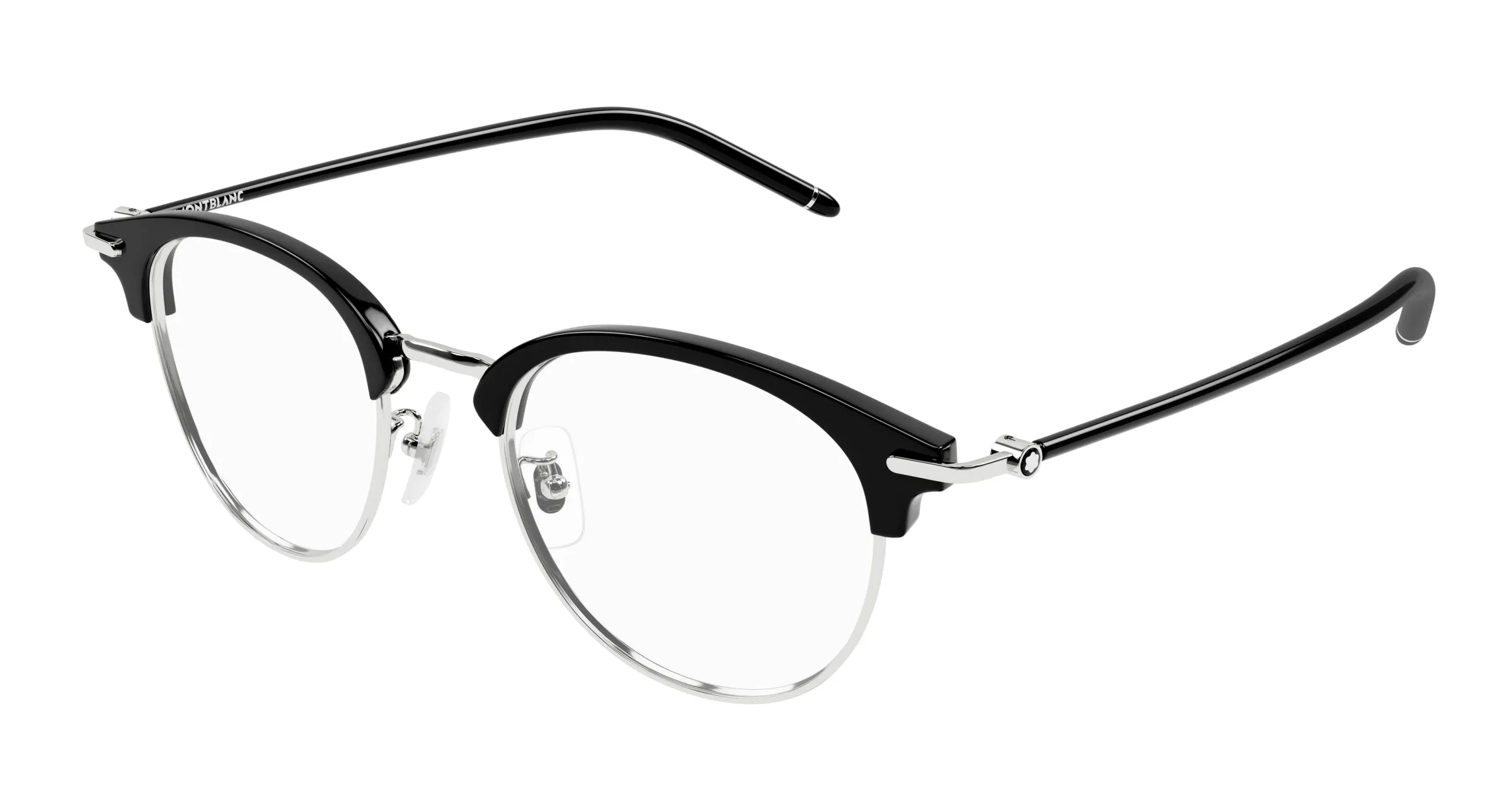 Montblanc MB0408O 001 Montature da vista Metallo Argento Trasparente Squadrata - immagine 1