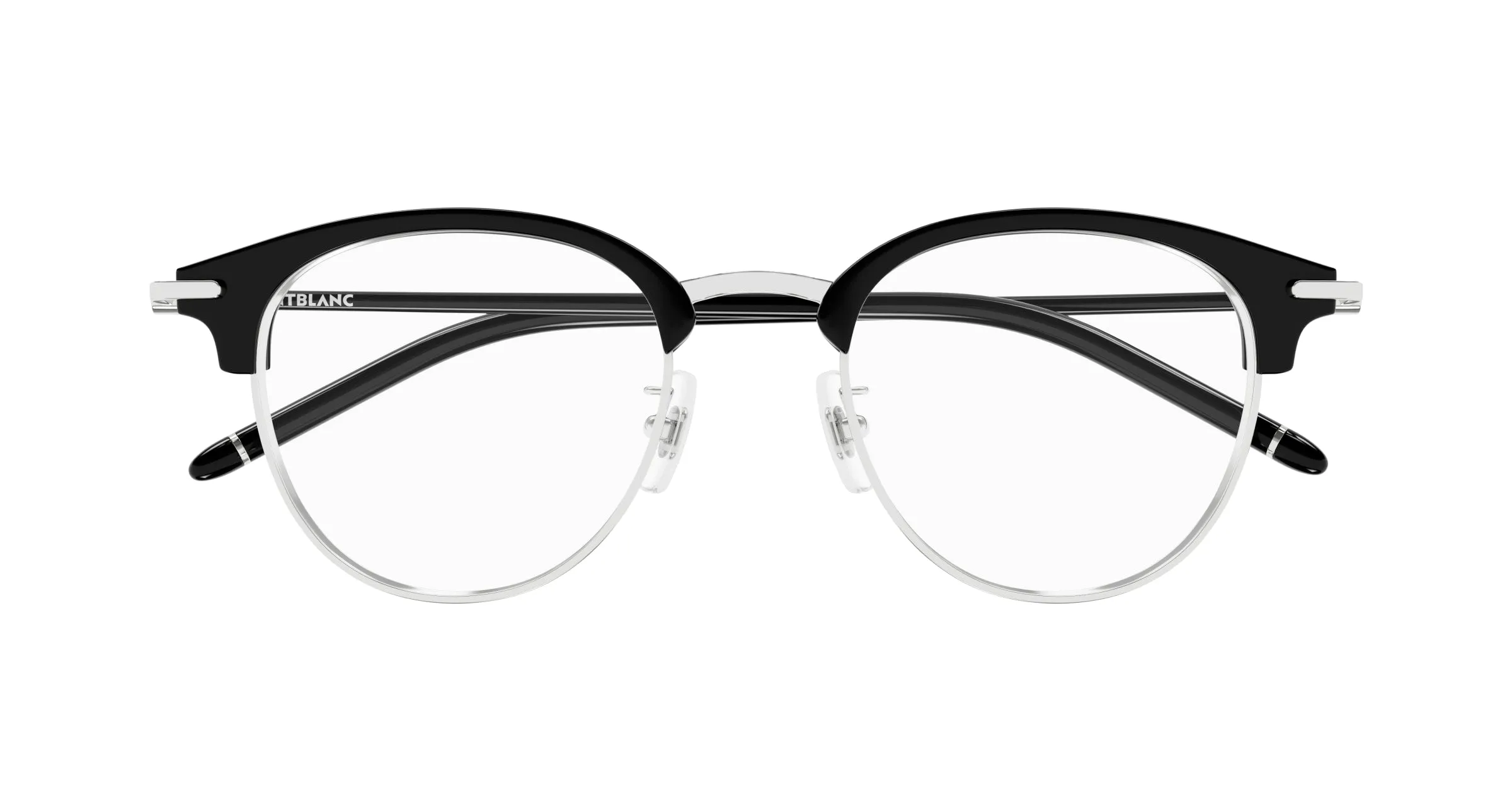 Montblanc MB0408O 001 Montature da vista Metallo Argento Trasparente Squadrata - immagine 2