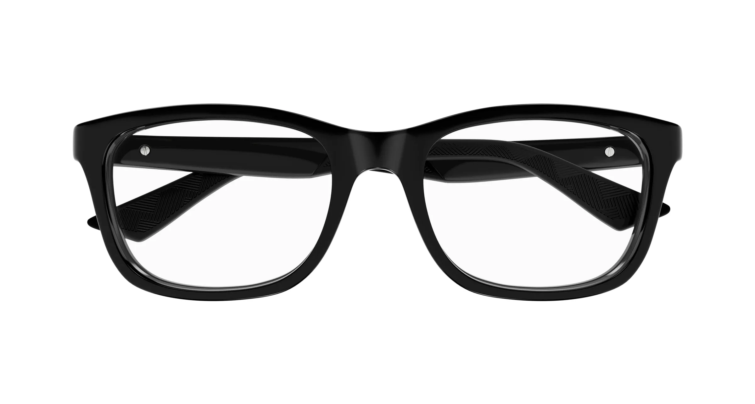 Montblanc MB0401O 001 Montature da vista Iniettato Nero Trasparente Squadrata - immagine 2