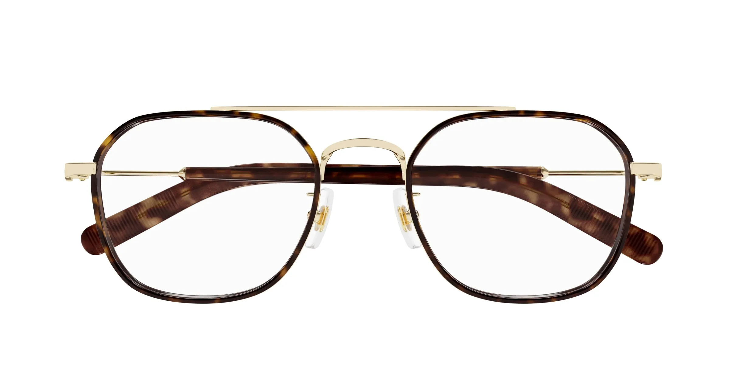 Montblanc MB0391OA 003 Montature da vista Metallo Oro Trasparente Geometrica - immagine 2