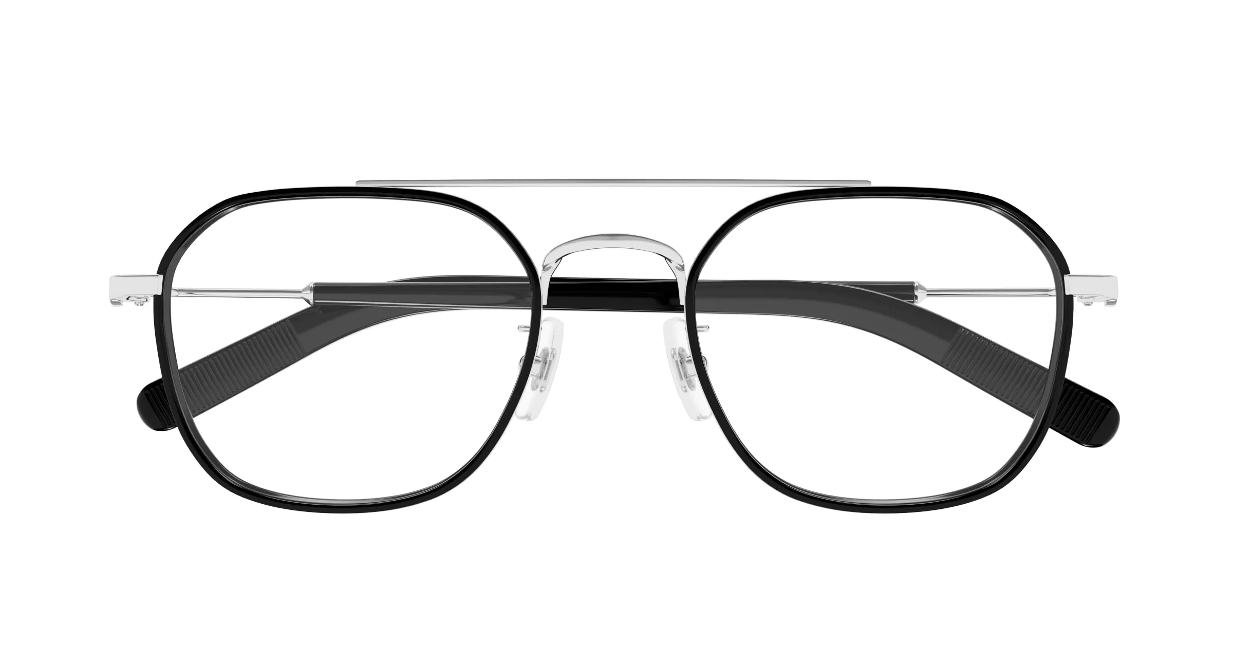 Montblanc MB0391OA 001 Montature da vista Metallo Argento Trasparente Geometrica - immagine 2