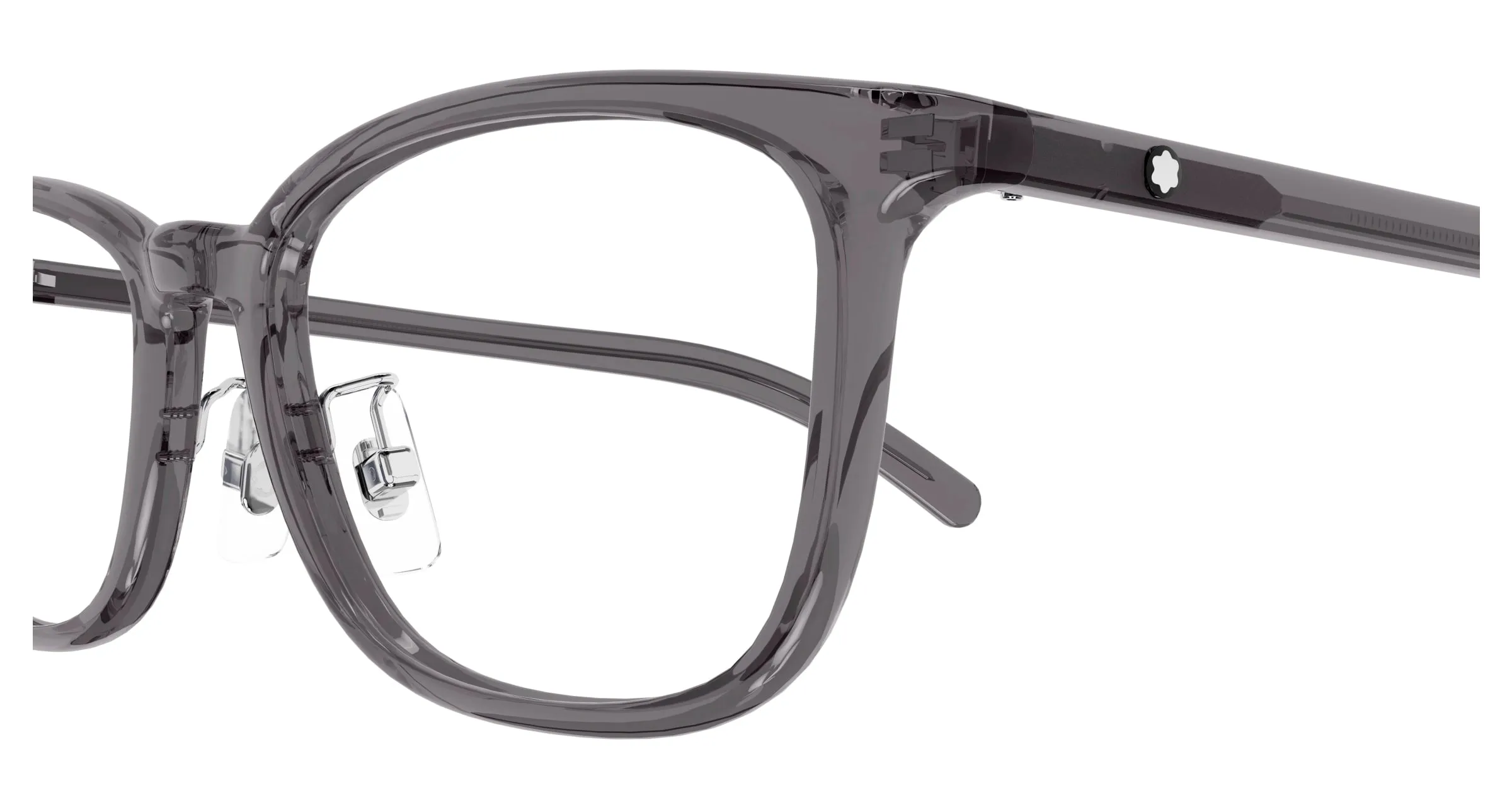 Montblanc MB0376OJ 003 Montature da vista Grigio Trasparente Squadrata - immagine 3