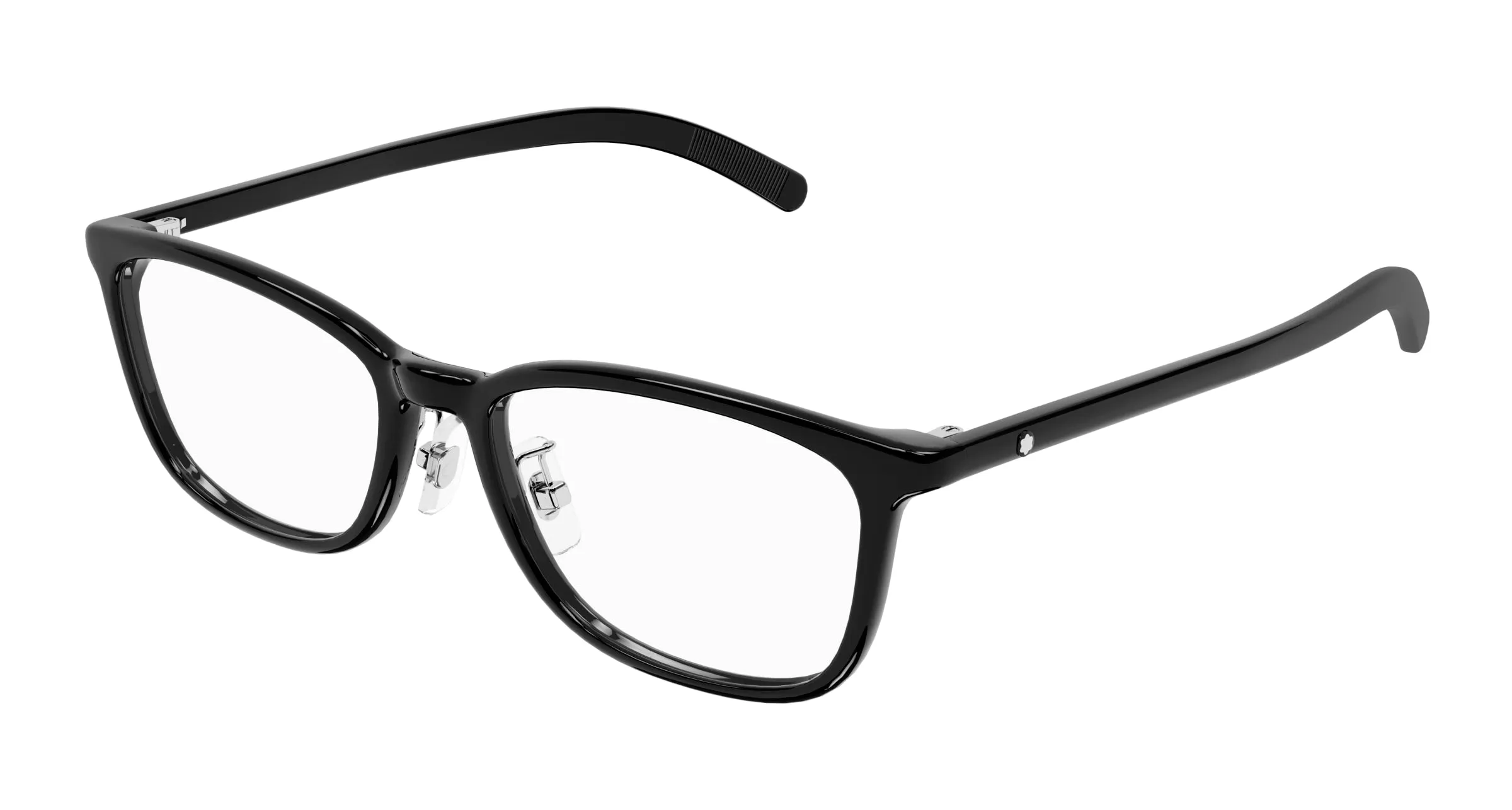 Montblanc MB0376OJ 001 Montature da vista Nero Trasparente Squadrata - immagine 1