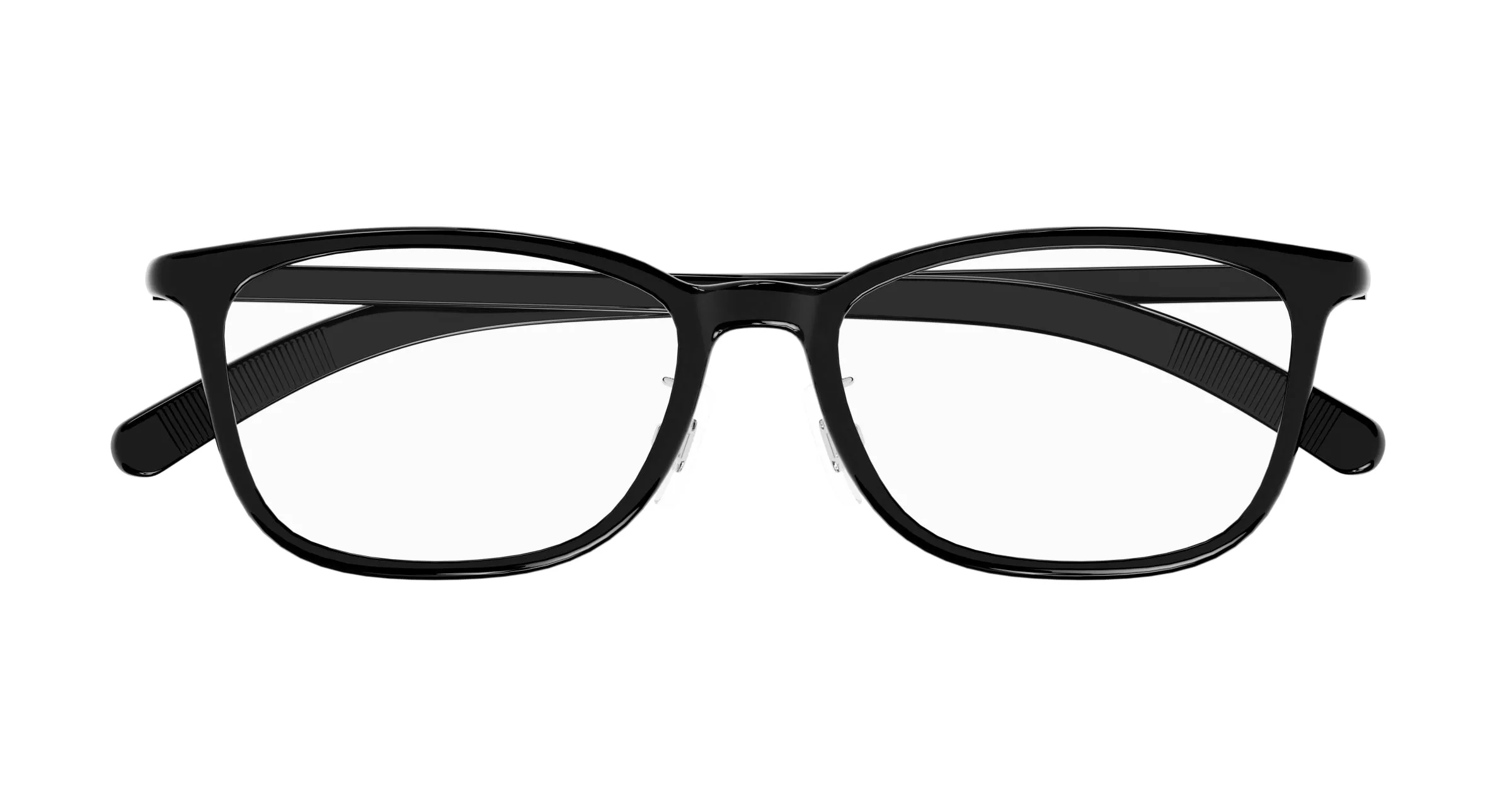 Montblanc MB0376OJ 001 Montature da vista Nero Trasparente Squadrata - immagine 2