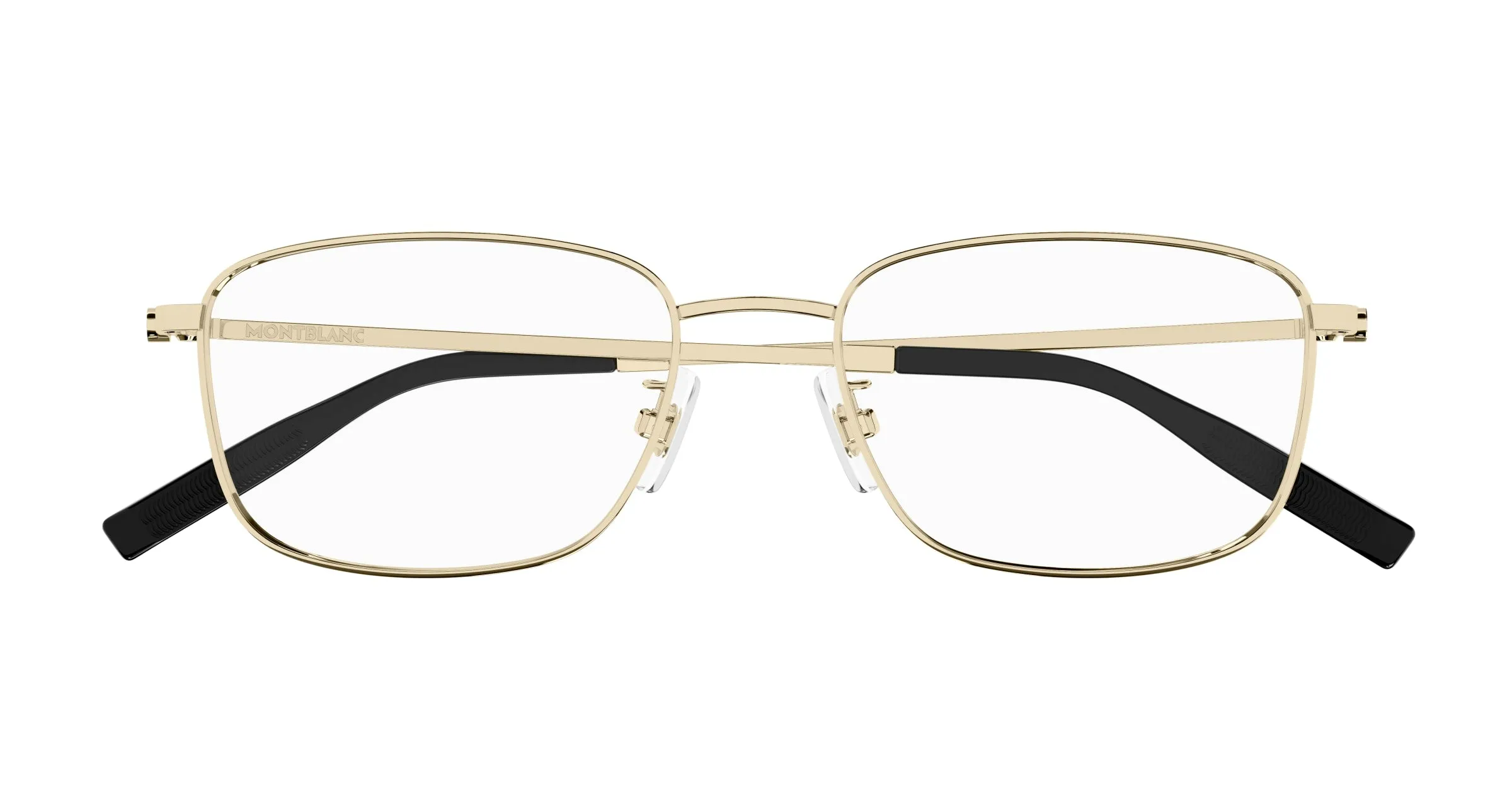 Montblanc MB0373OA 002 Montature da vista Titanio Oro Trasparente Squadrata - immagine 2