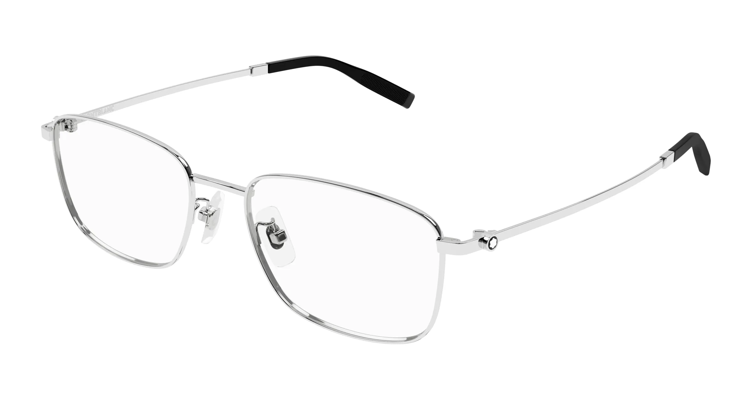 Montblanc MB0373OA 001 Montature da vista Titanio Argento Trasparente Squadrata - immagine 1